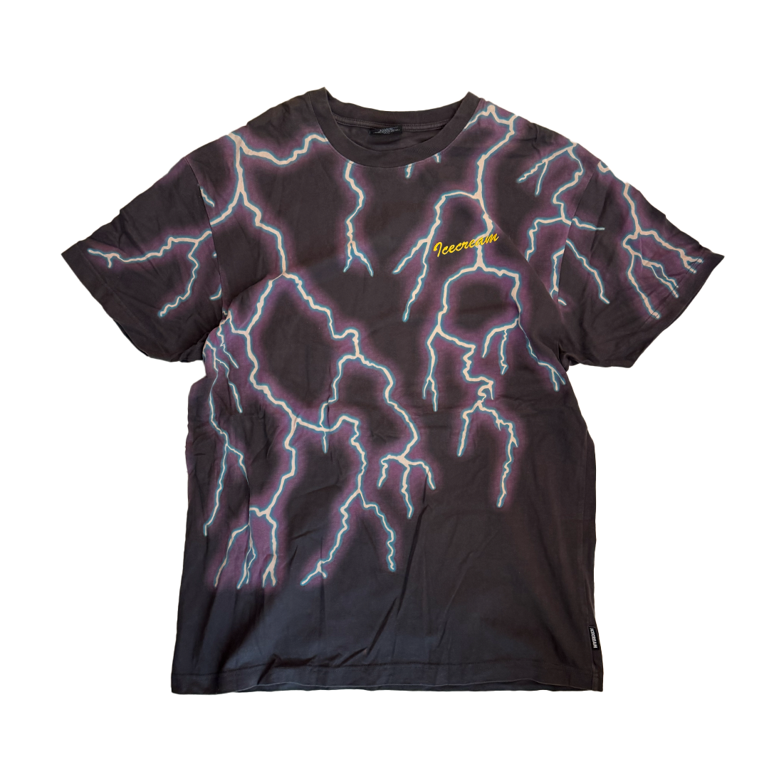 BBC Ice Cream Lightning AOP Grey Tee (XL)