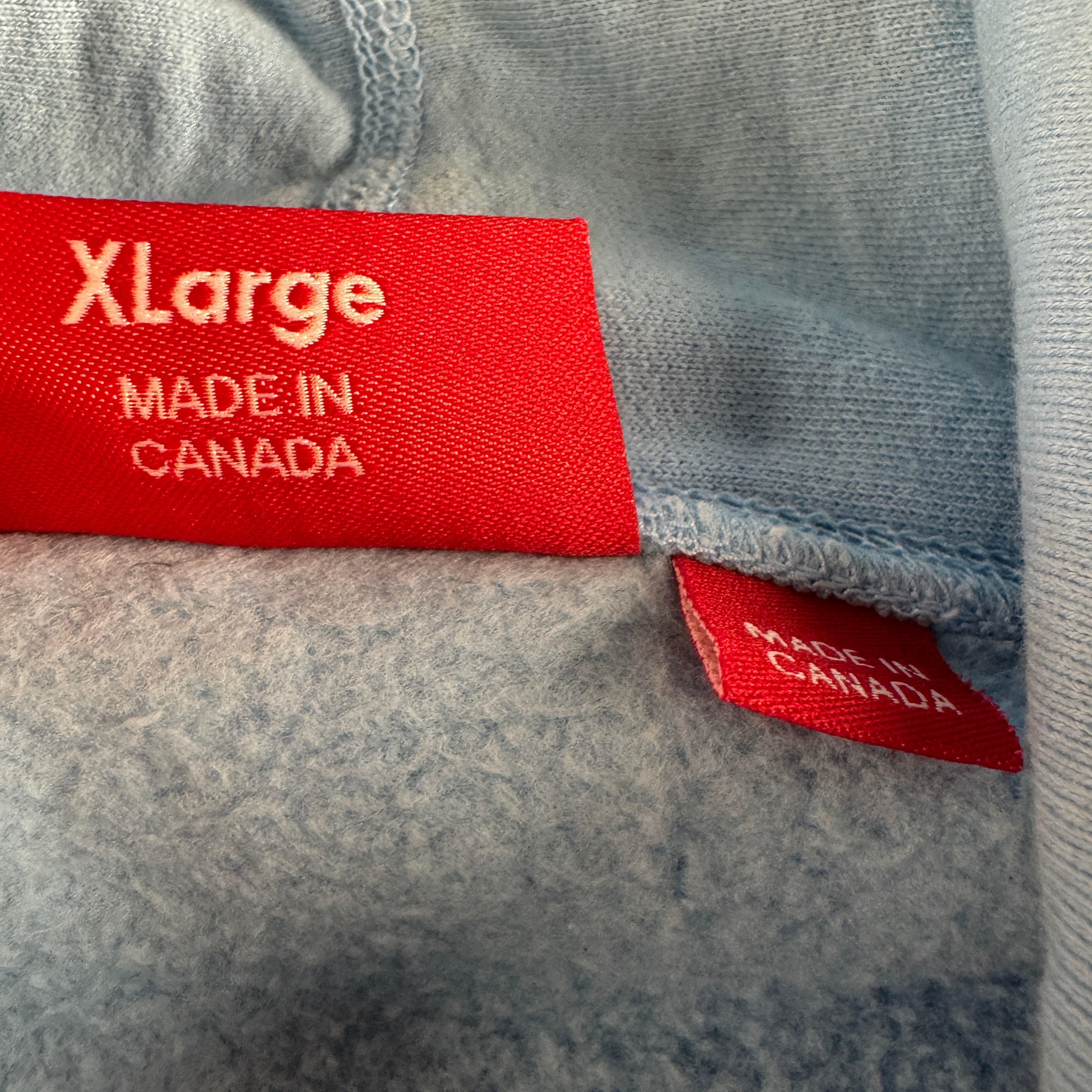 Supreme Small Box Logo Embroidery Blue Hoodie (XL)