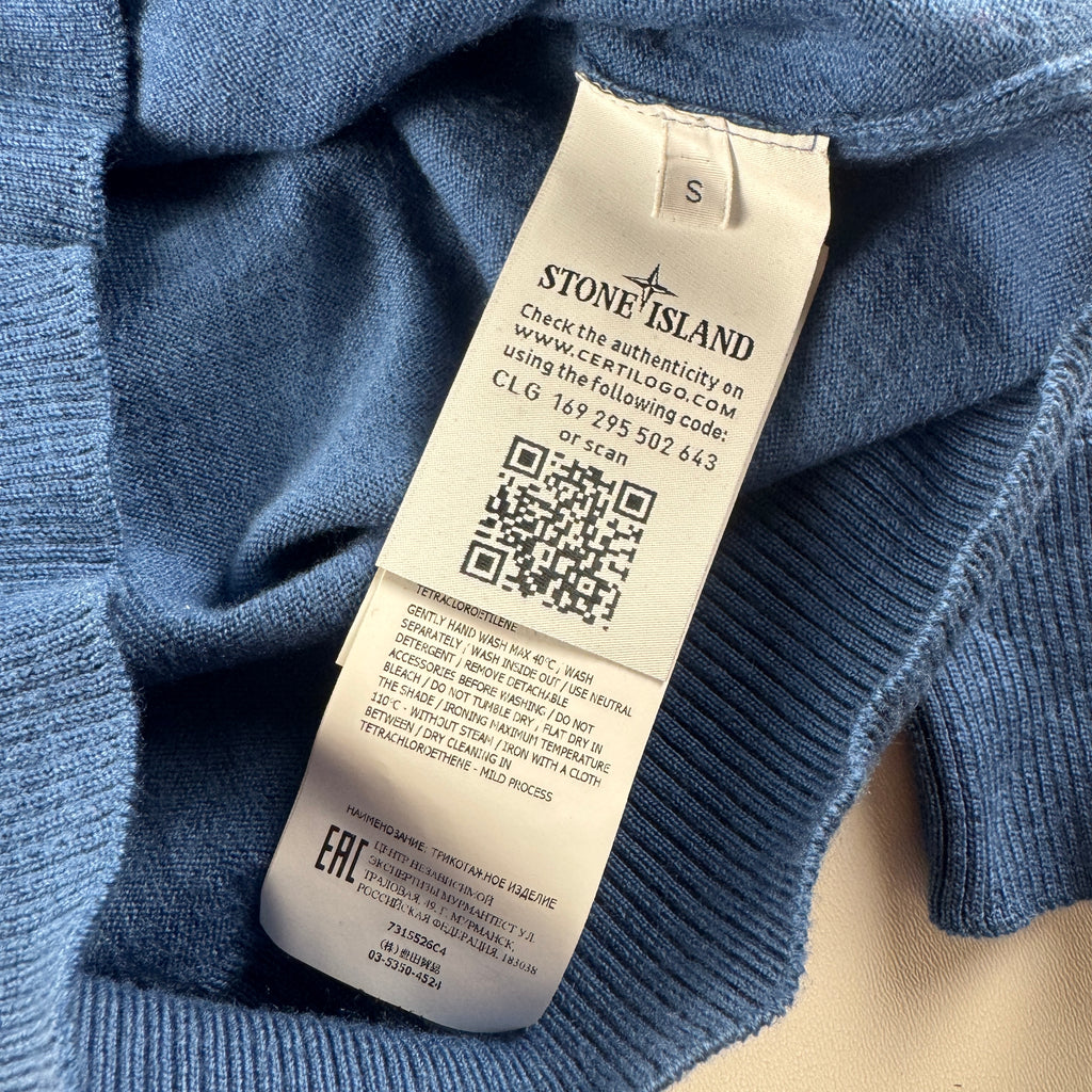 Stone Island Knit Blue Sweater (S)