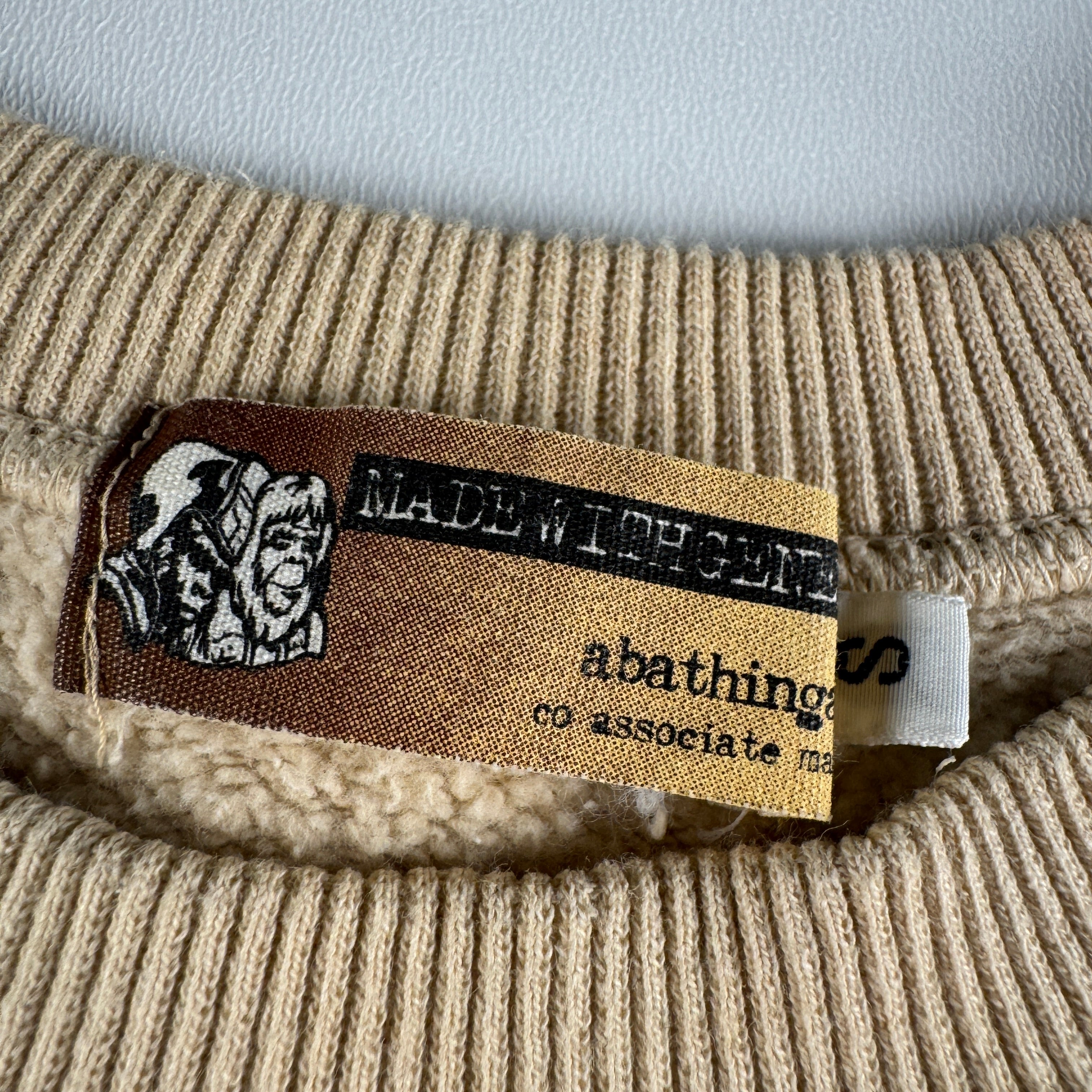BAPE Gradient Brown and Beige College Sweater (S)