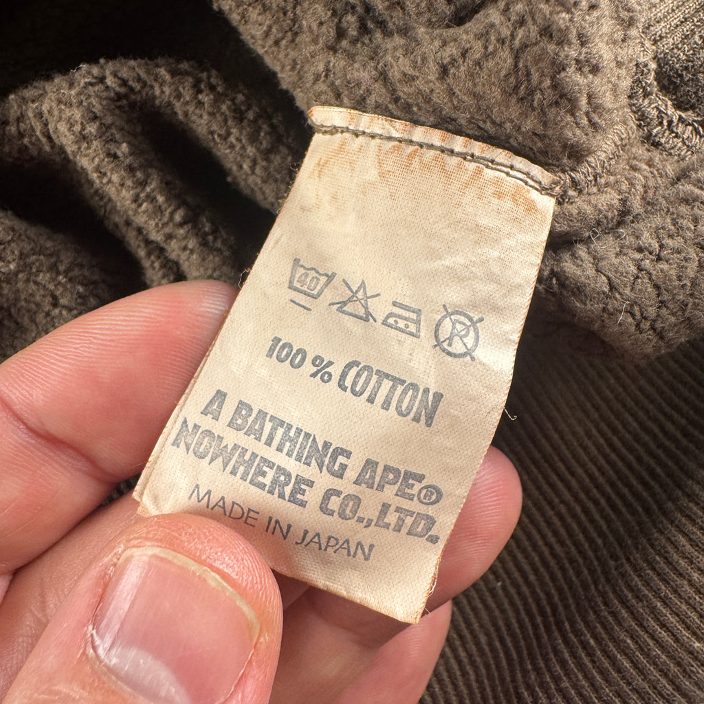 BAPE Gradient Brown and Beige College Sweater (S)