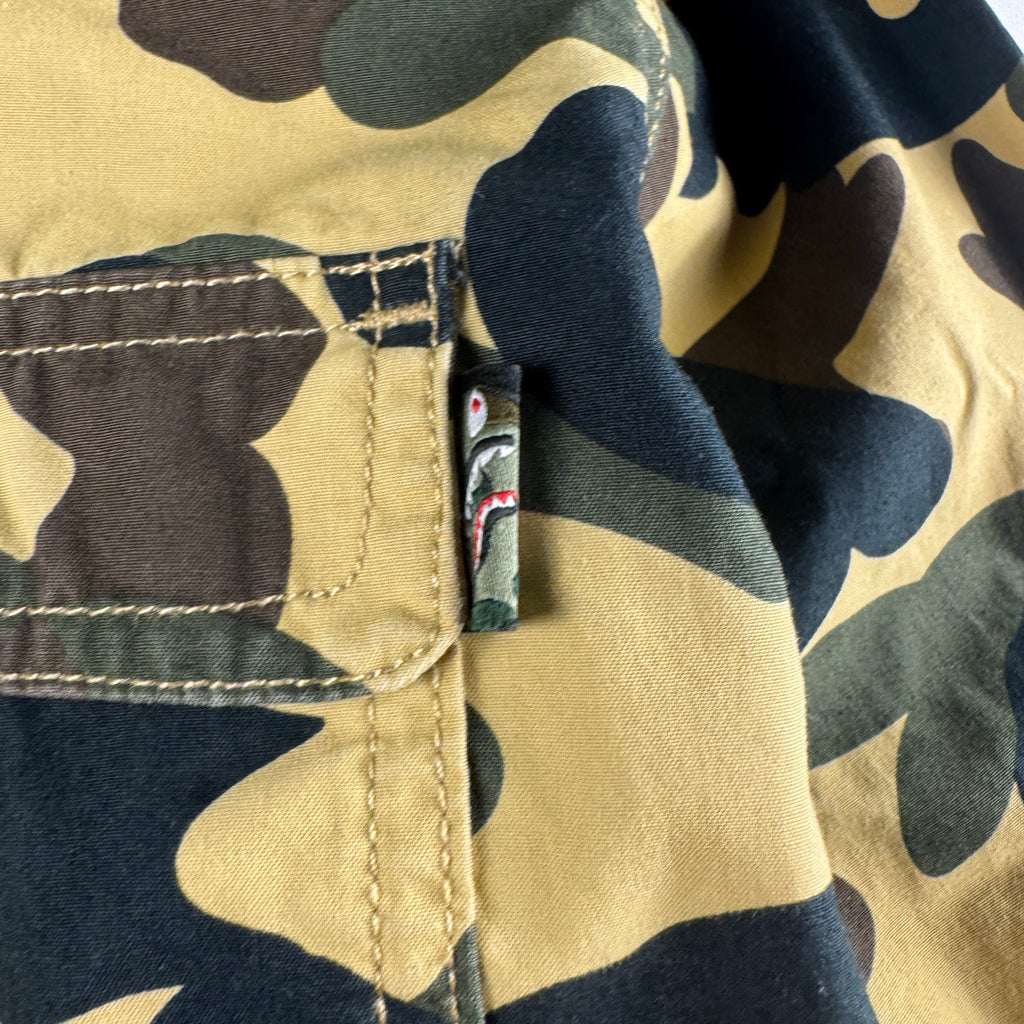 BAPE Green Camo Parka Jacket (S)