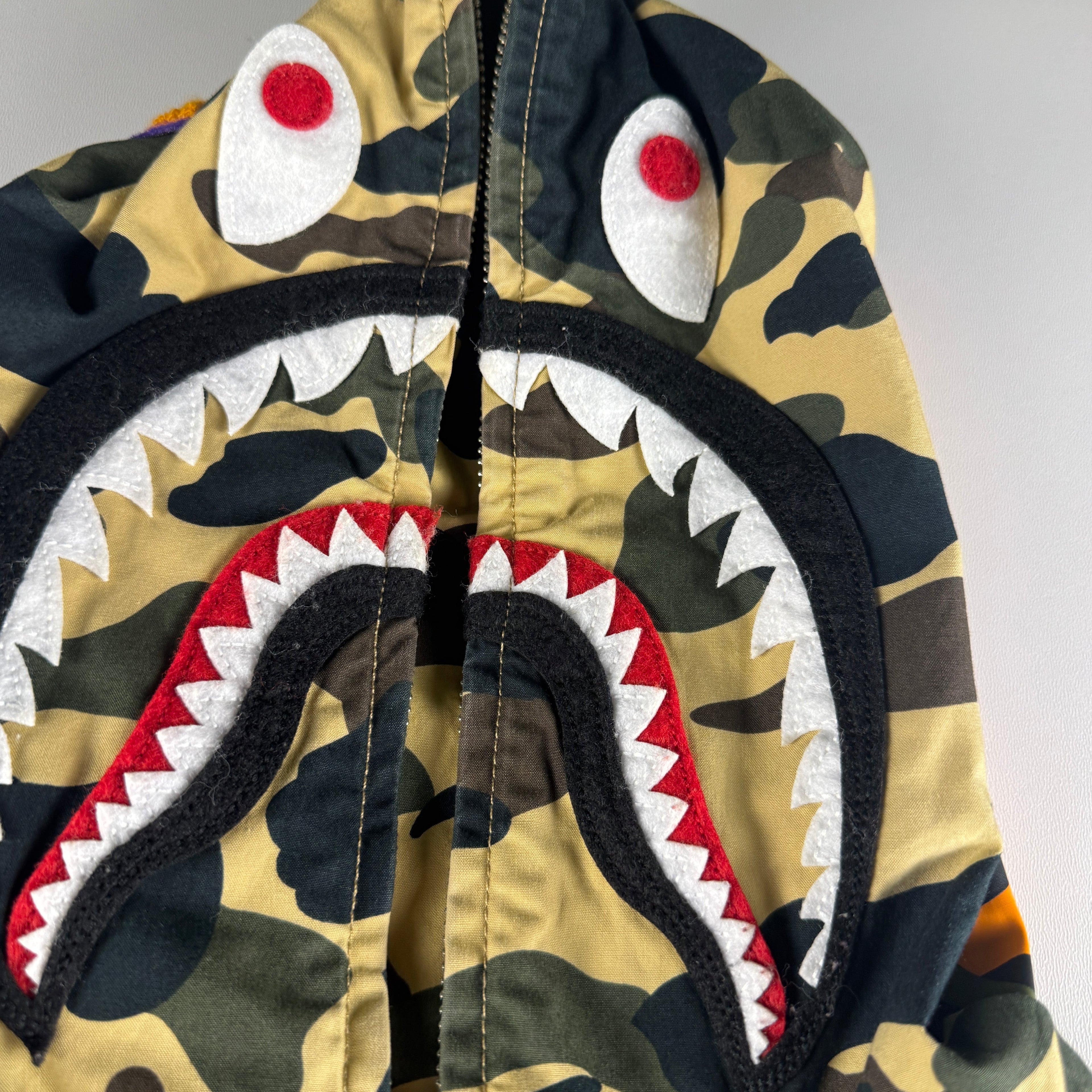 BAPE Green Camo Parka Jacket (S)