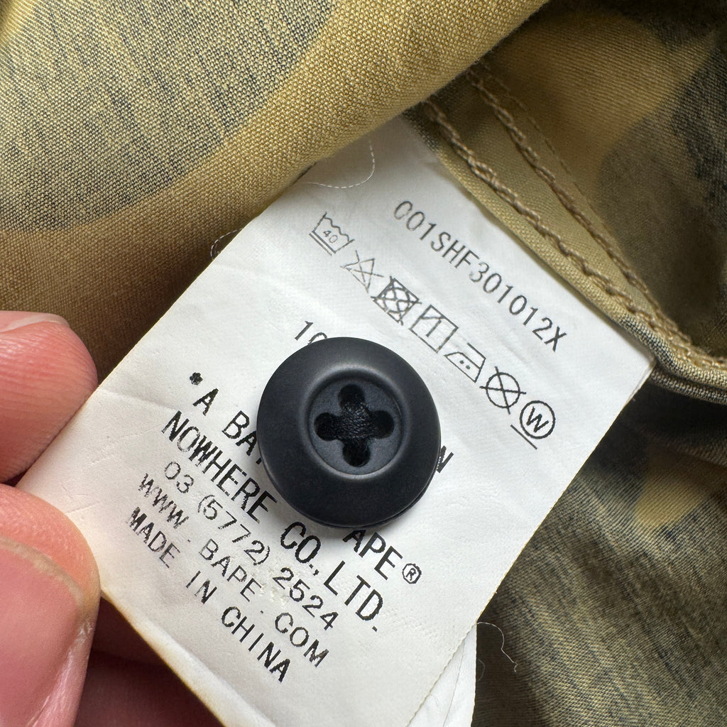BAPE Green Camo Parka Jacket (S)