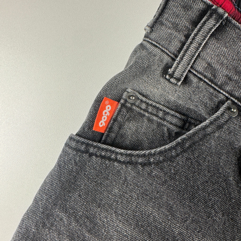 9090 Double Layered Black Baggy Short (M)