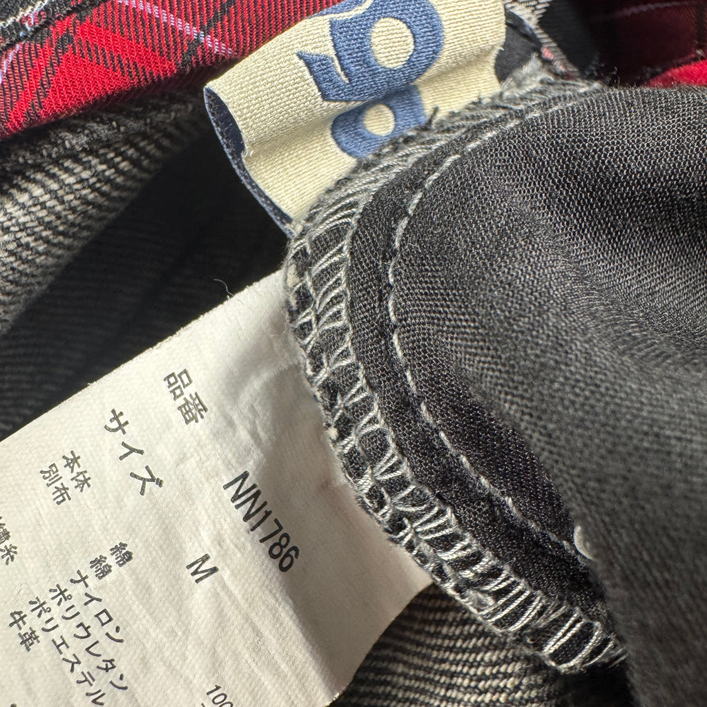 9090 Double Layered Black Baggy Short (M)