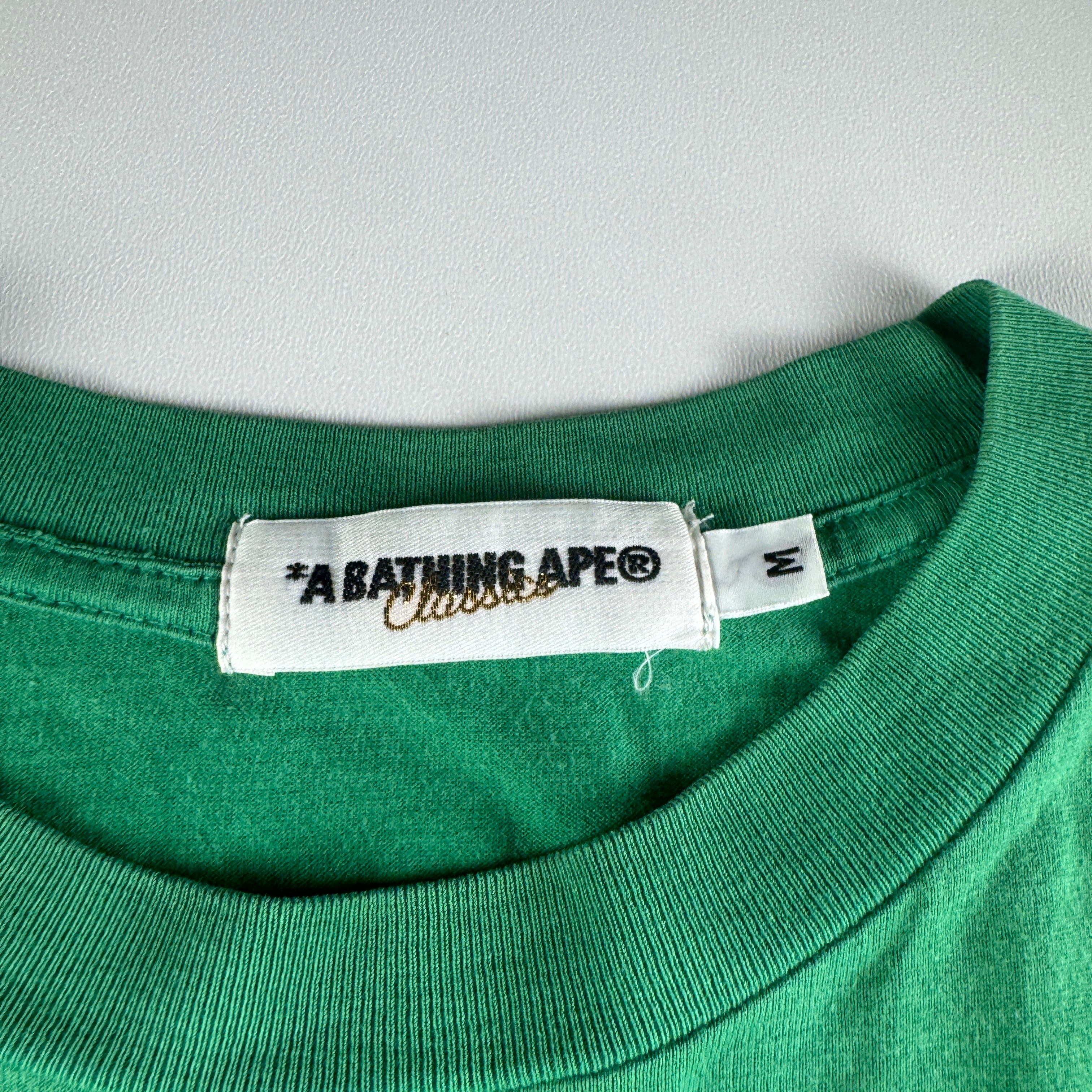 BAPE Nigo Era Ascii Baby Milo Green Long Sleeve (M)