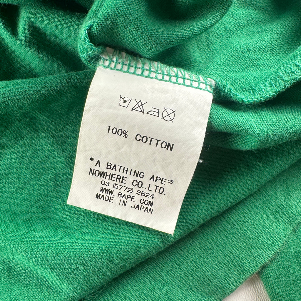 BAPE Nigo Era Ascii Baby Milo Green Long Sleeve (M)
