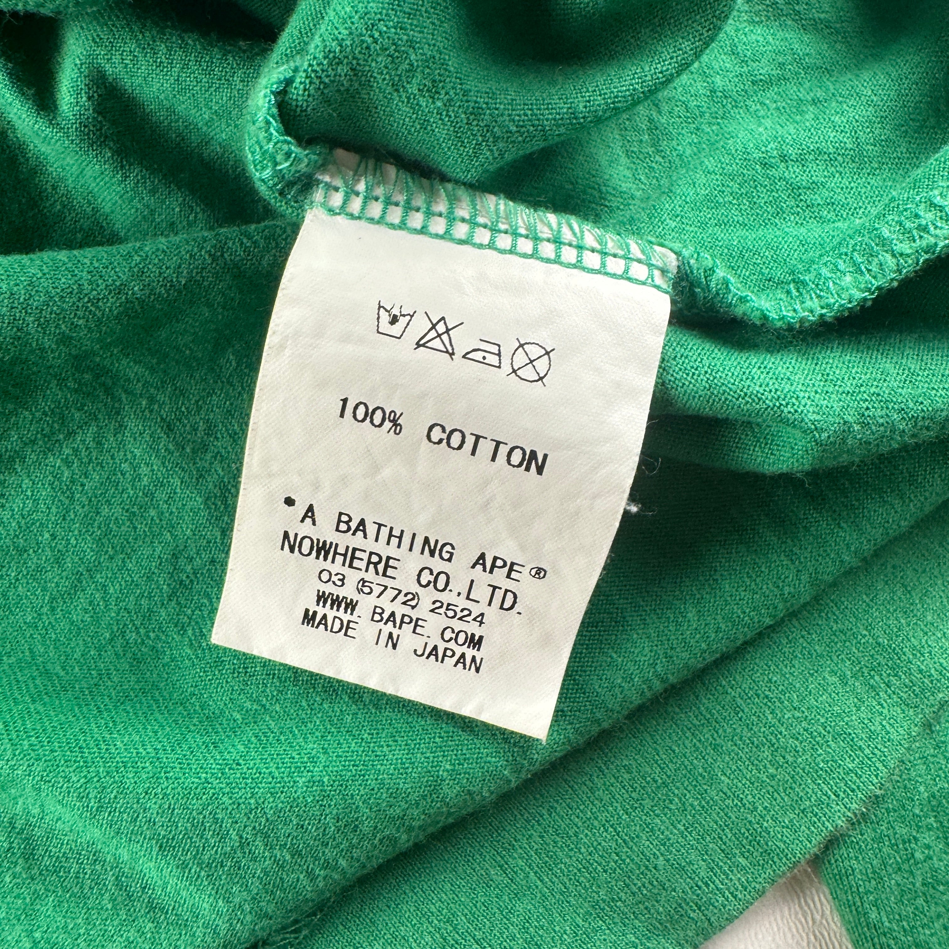 BAPE Nigo Era Ascii Baby Milo Green Long Sleeve (M)