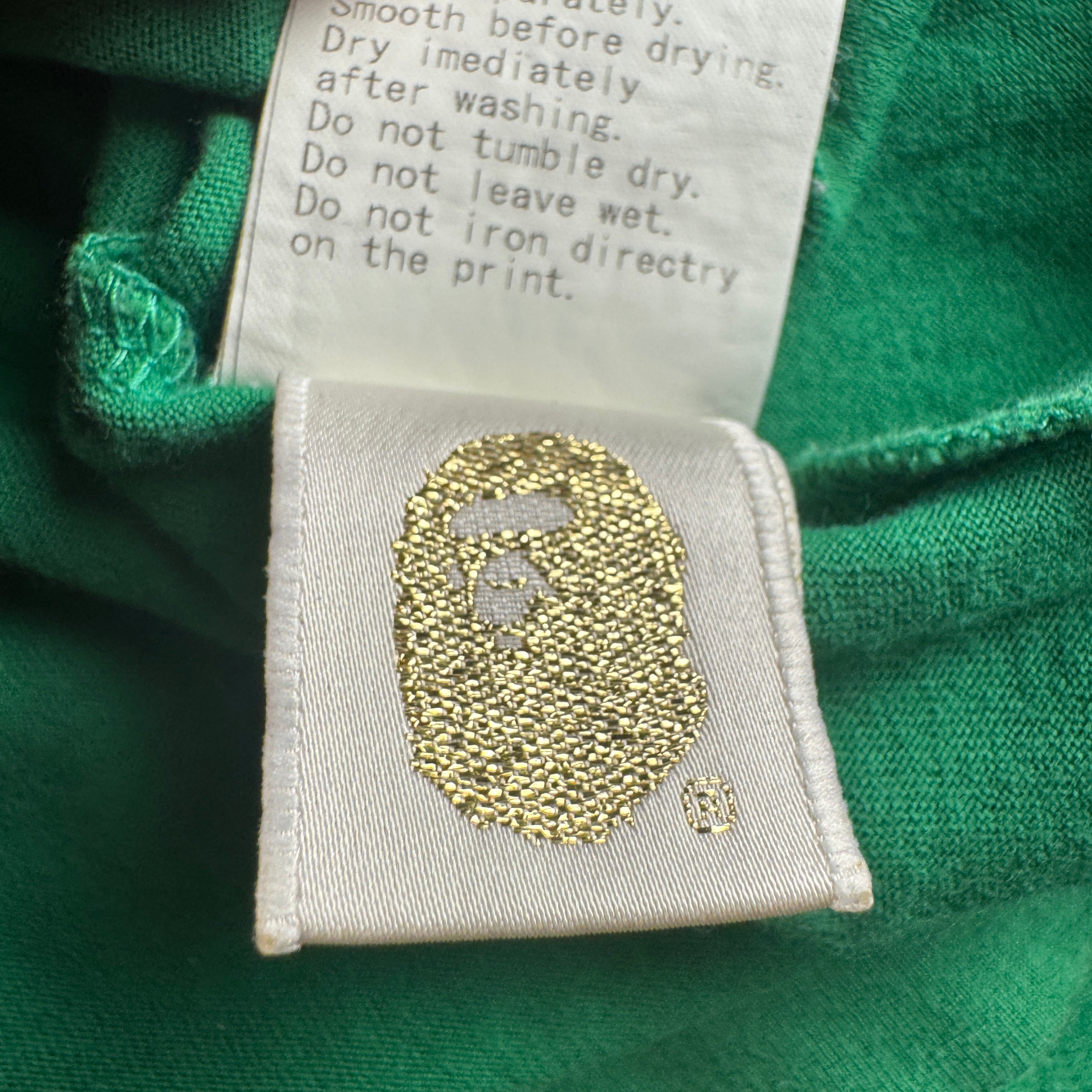 BAPE Nigo Era Ascii Baby Milo Green Long Sleeve (M)