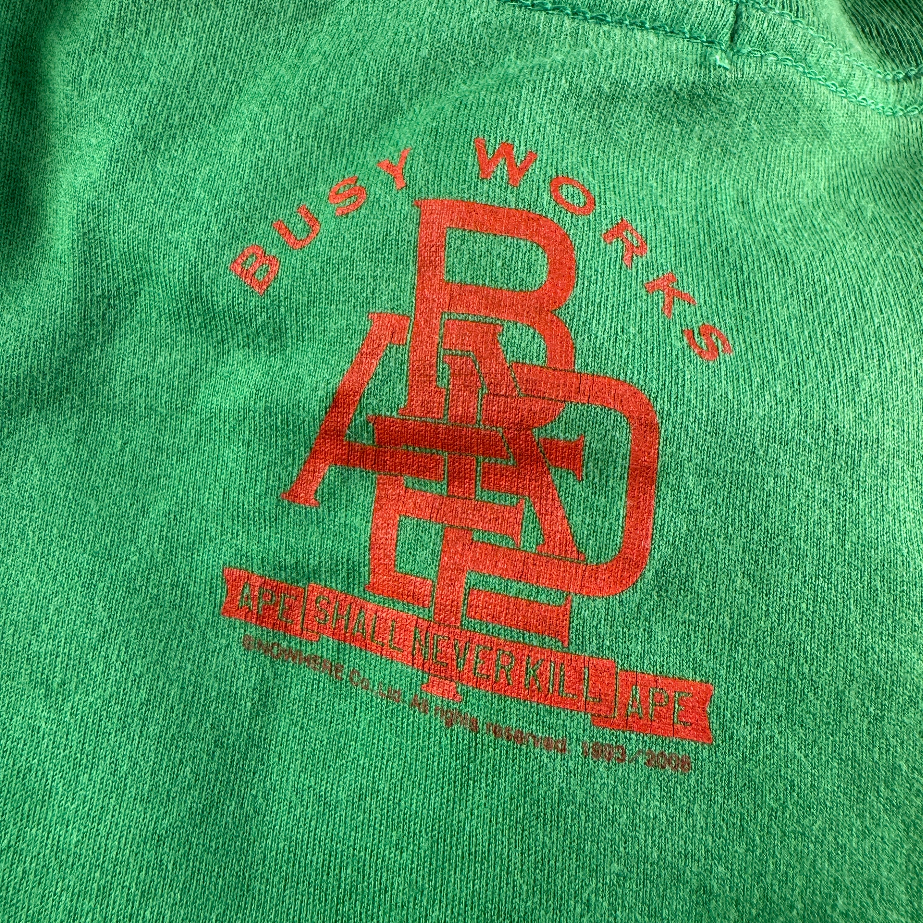 BAPE Nigo Era Ascii Baby Milo Green Long Sleeve (M)