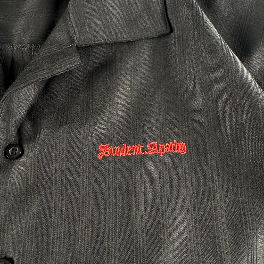 Student Apathy Black Striped S/S Shirt (M)