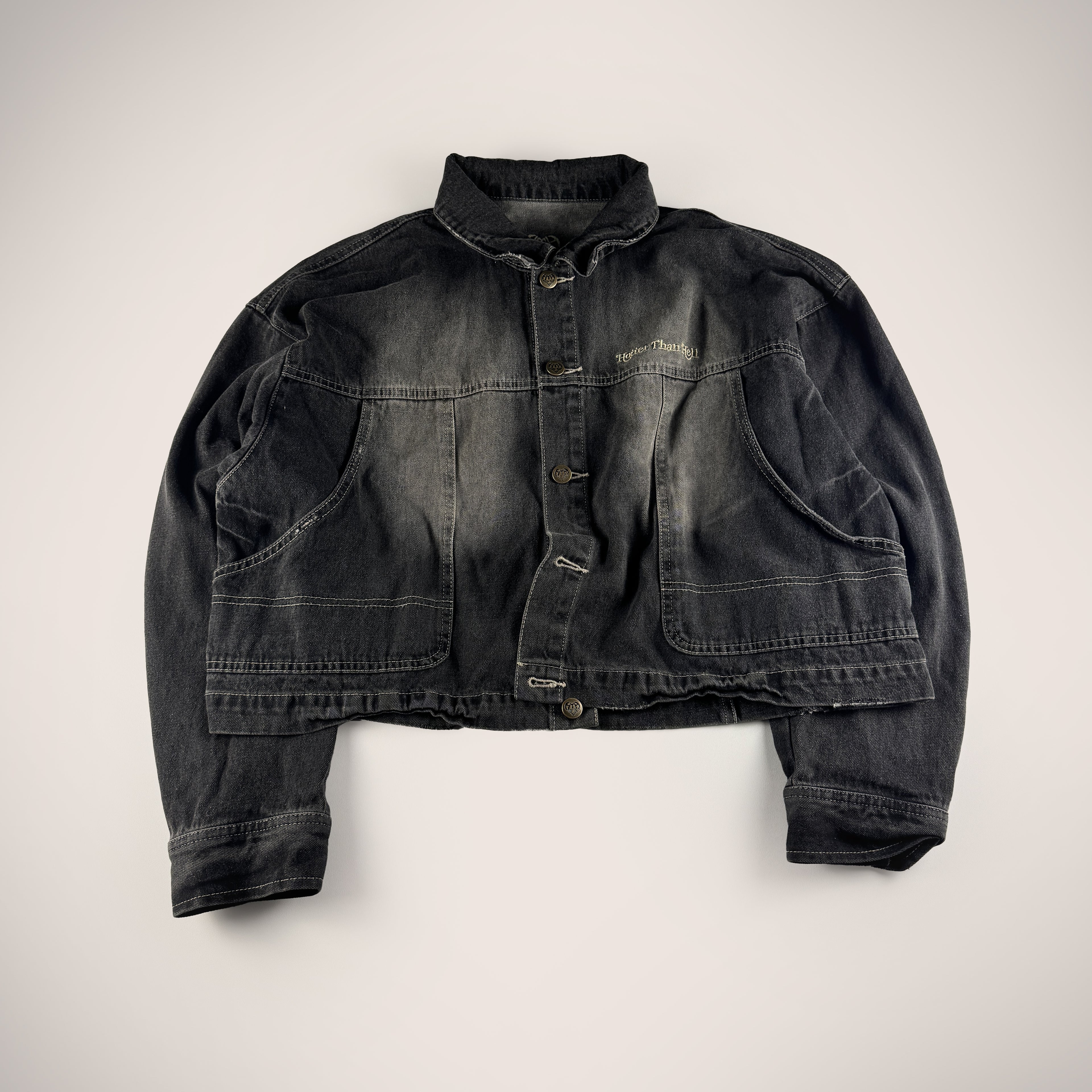 Hotter Than Hell Denim Setup Jacket + Pants (Free Size)
