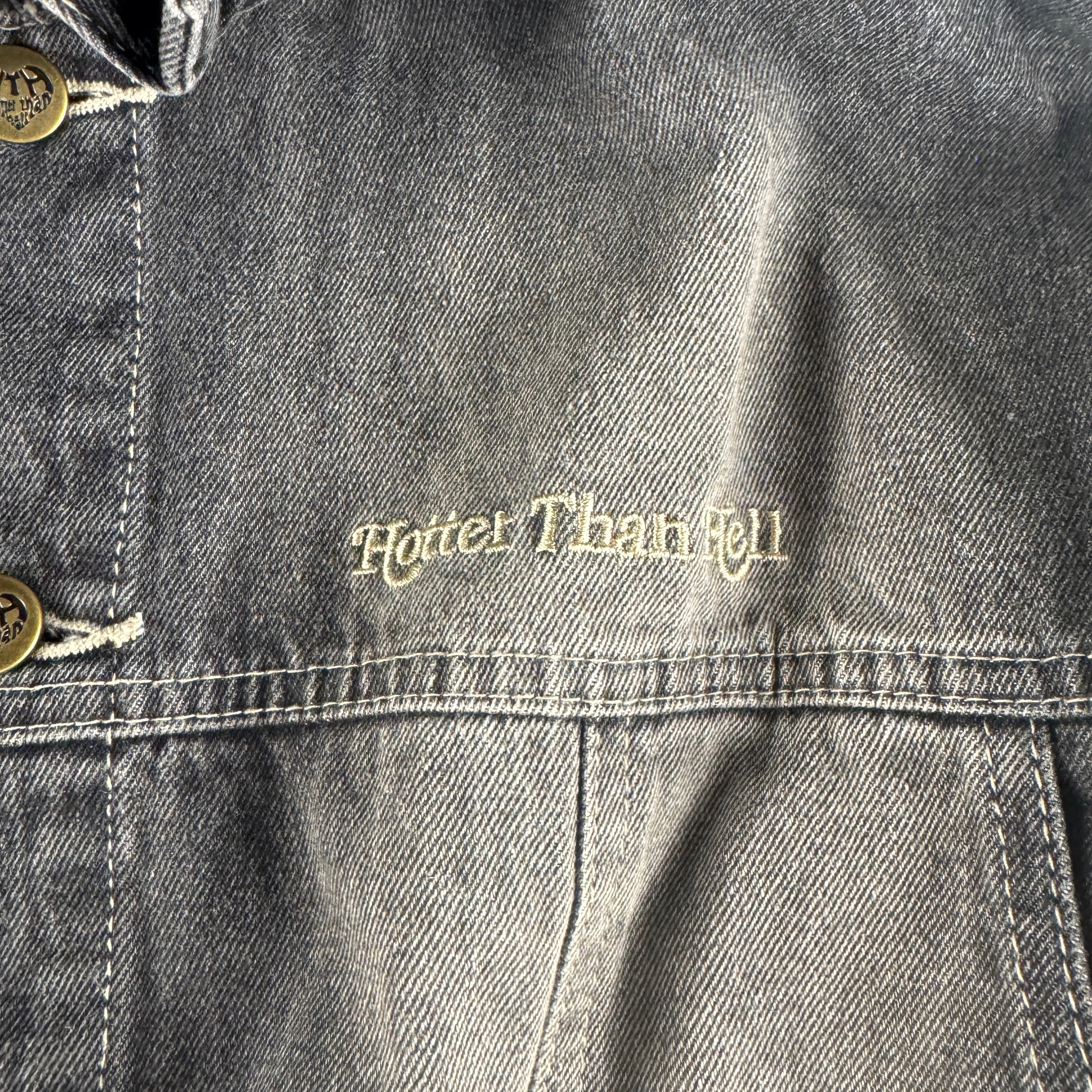 Hotter Than Hell Denim Setup Jacket + Pants (Free Size)