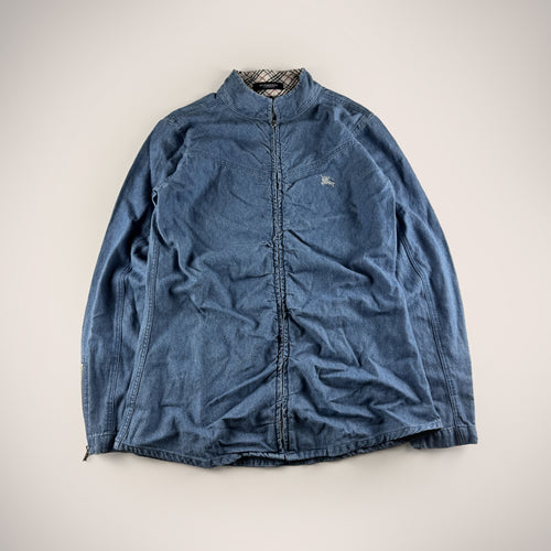 Burberry Nova Check Denim Blue Jacket (M)