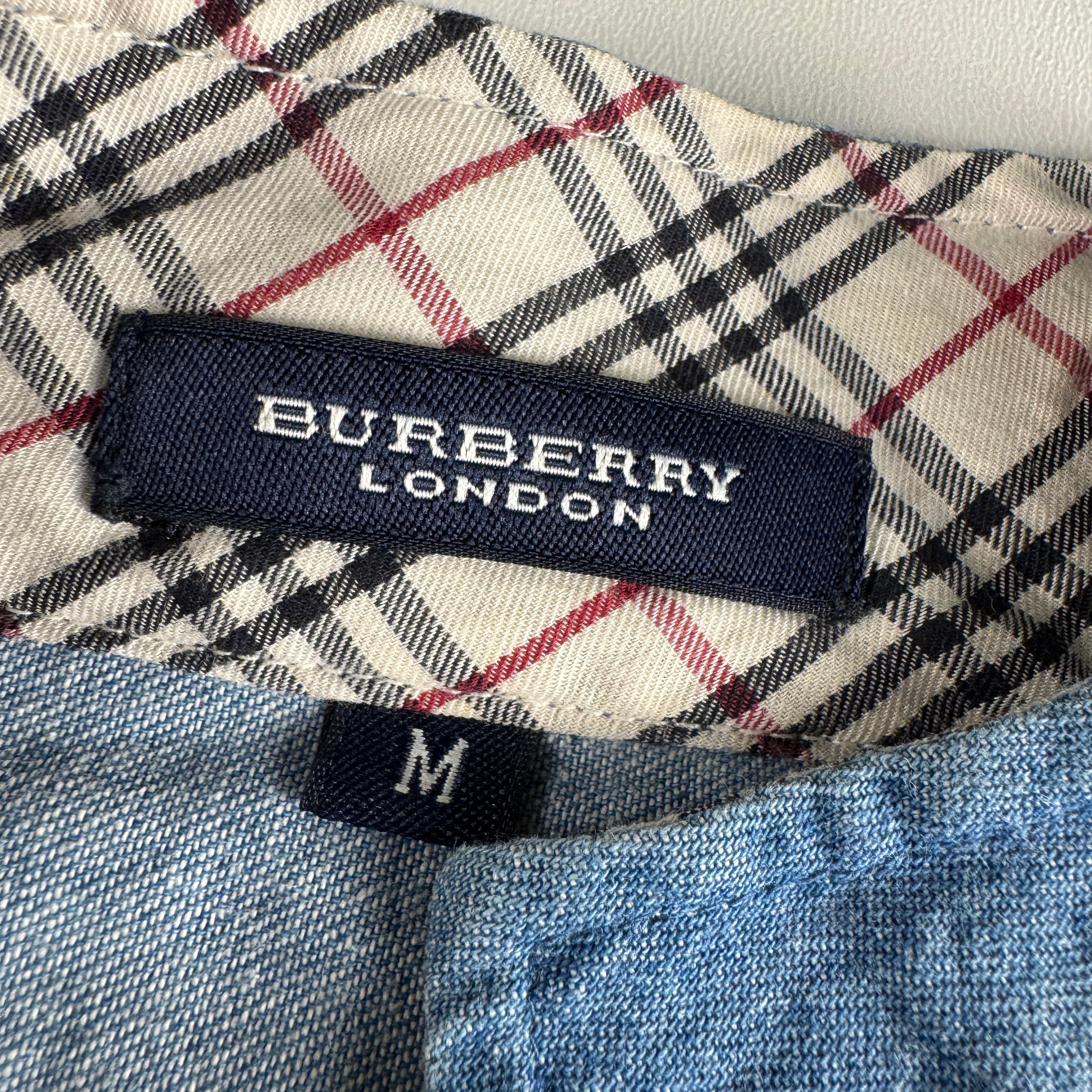 Burberry Nova Check Denim Blue Jacket (M)