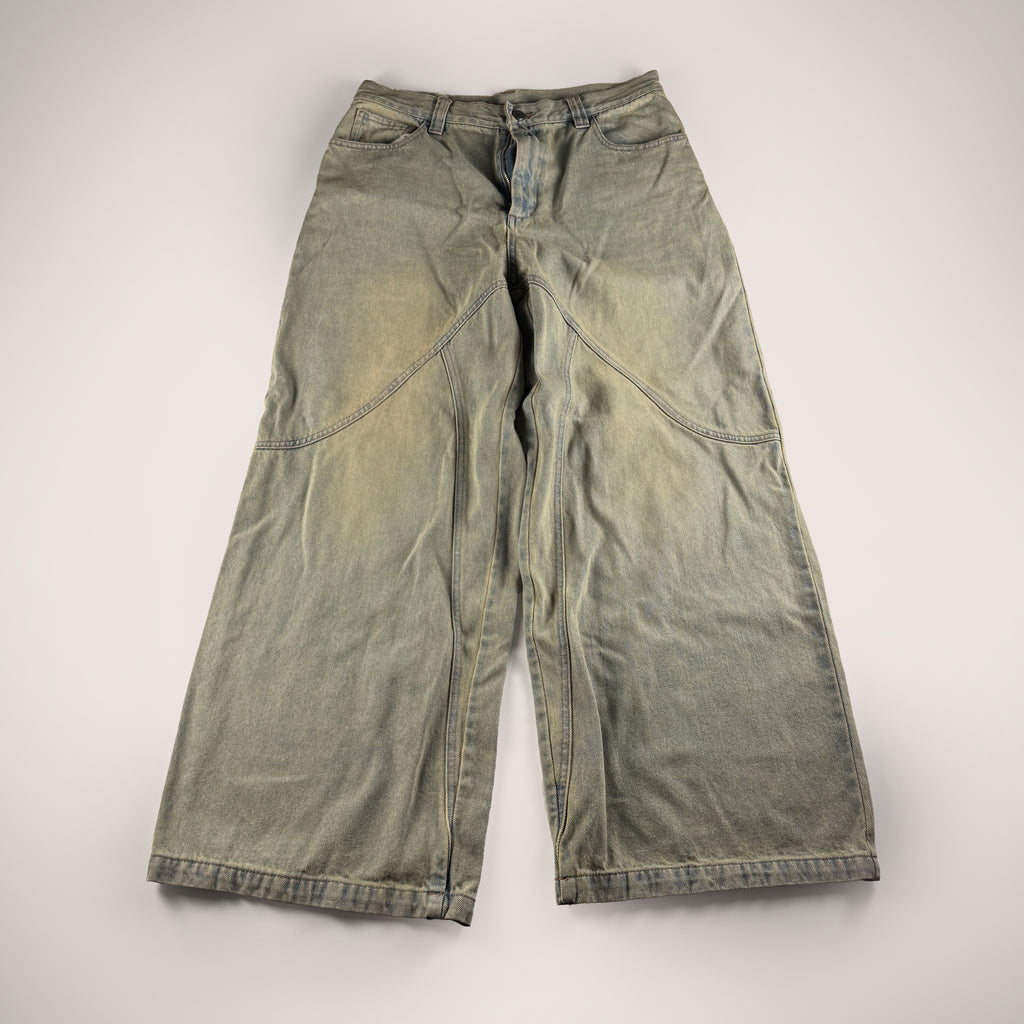 Younger Song Washed Blue Pants (L)