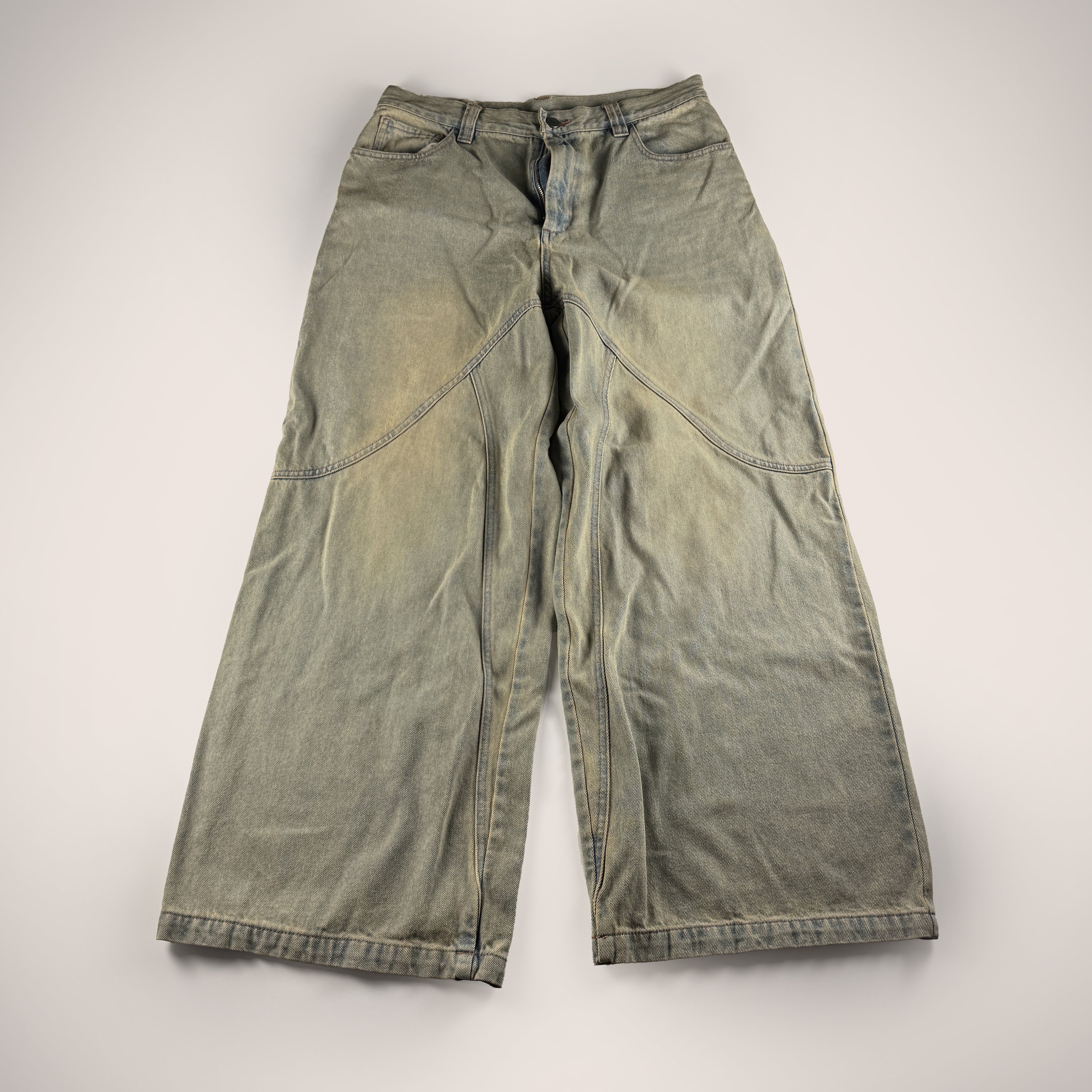 Younger Song Washed Blue Pants (L)