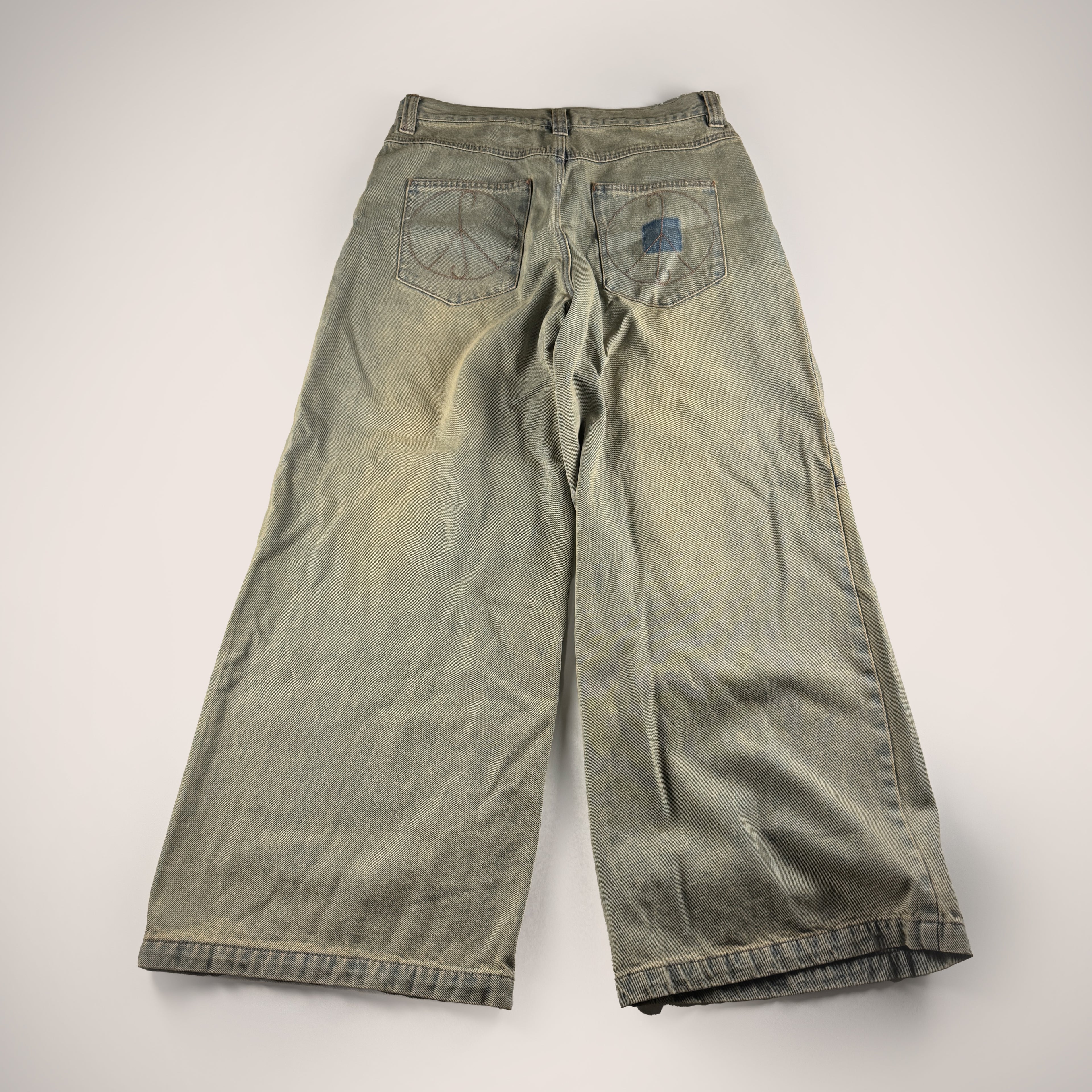 Younger Song Washed Blue Pants (L)