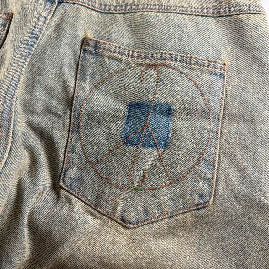 Younger Song Washed Blue Pants (L)