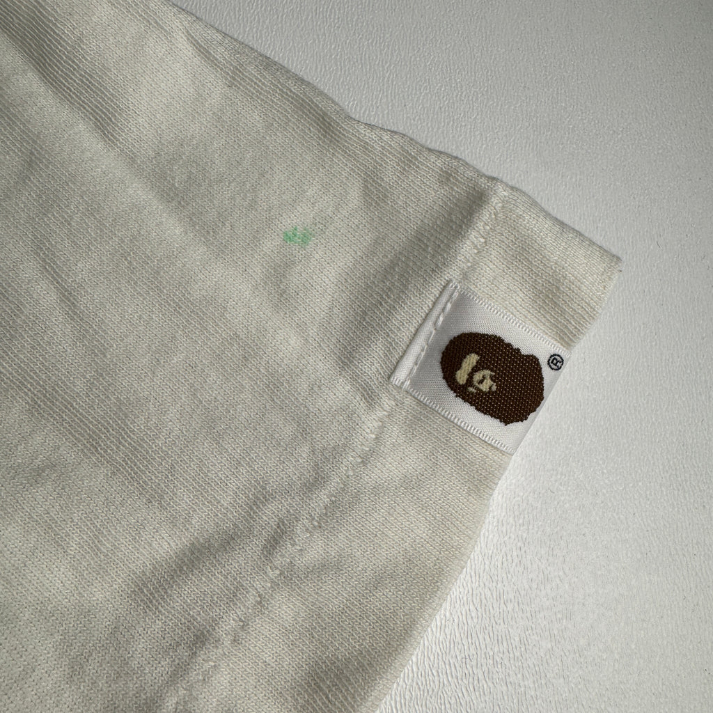 Saint Michael x BAPE Green White Handprint Tee (2XL)