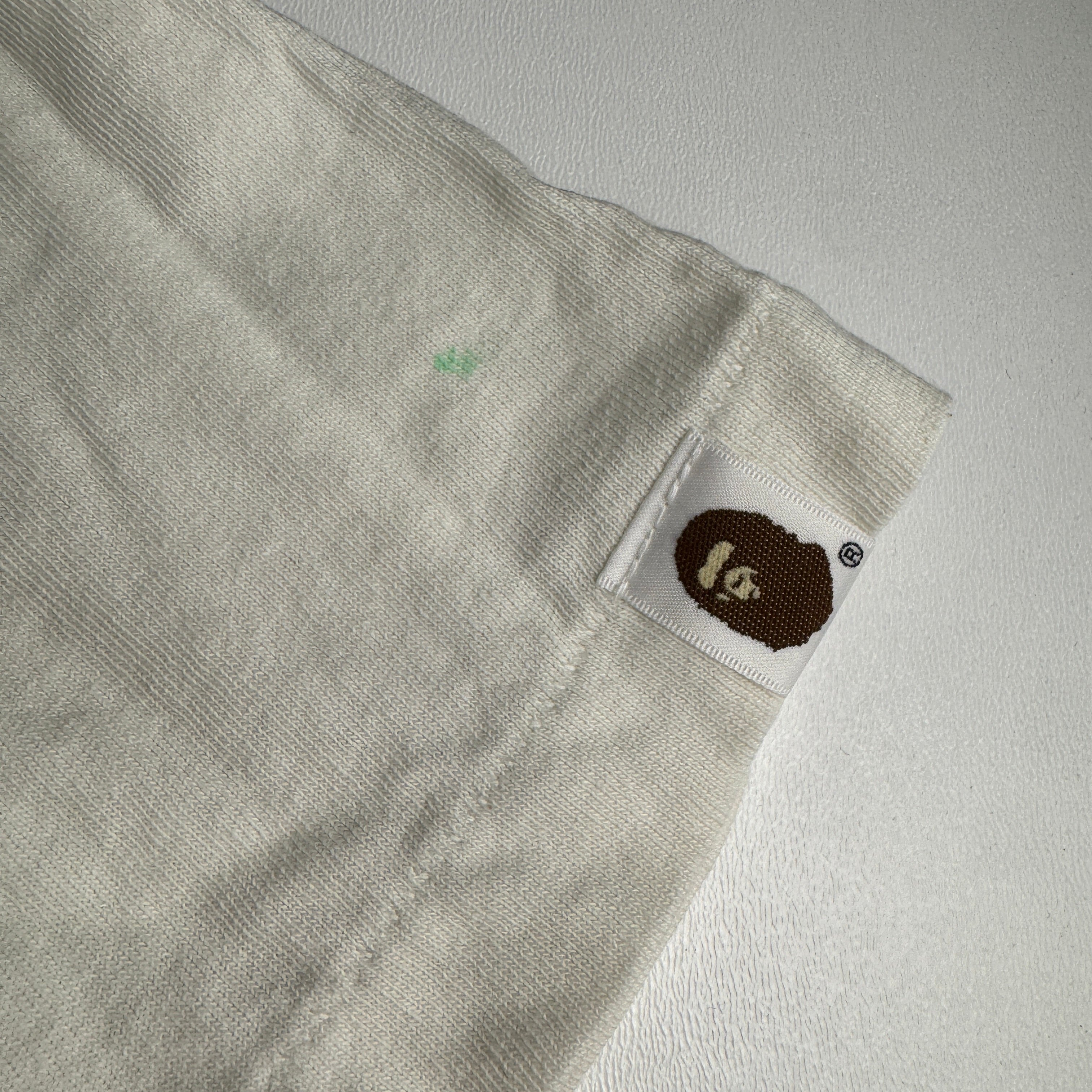 Saint Michael x BAPE Green White Handprint Tee (2XL)