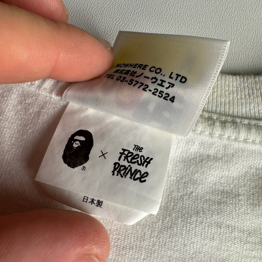 BAPE x The Fresh Prince White Tee (M)