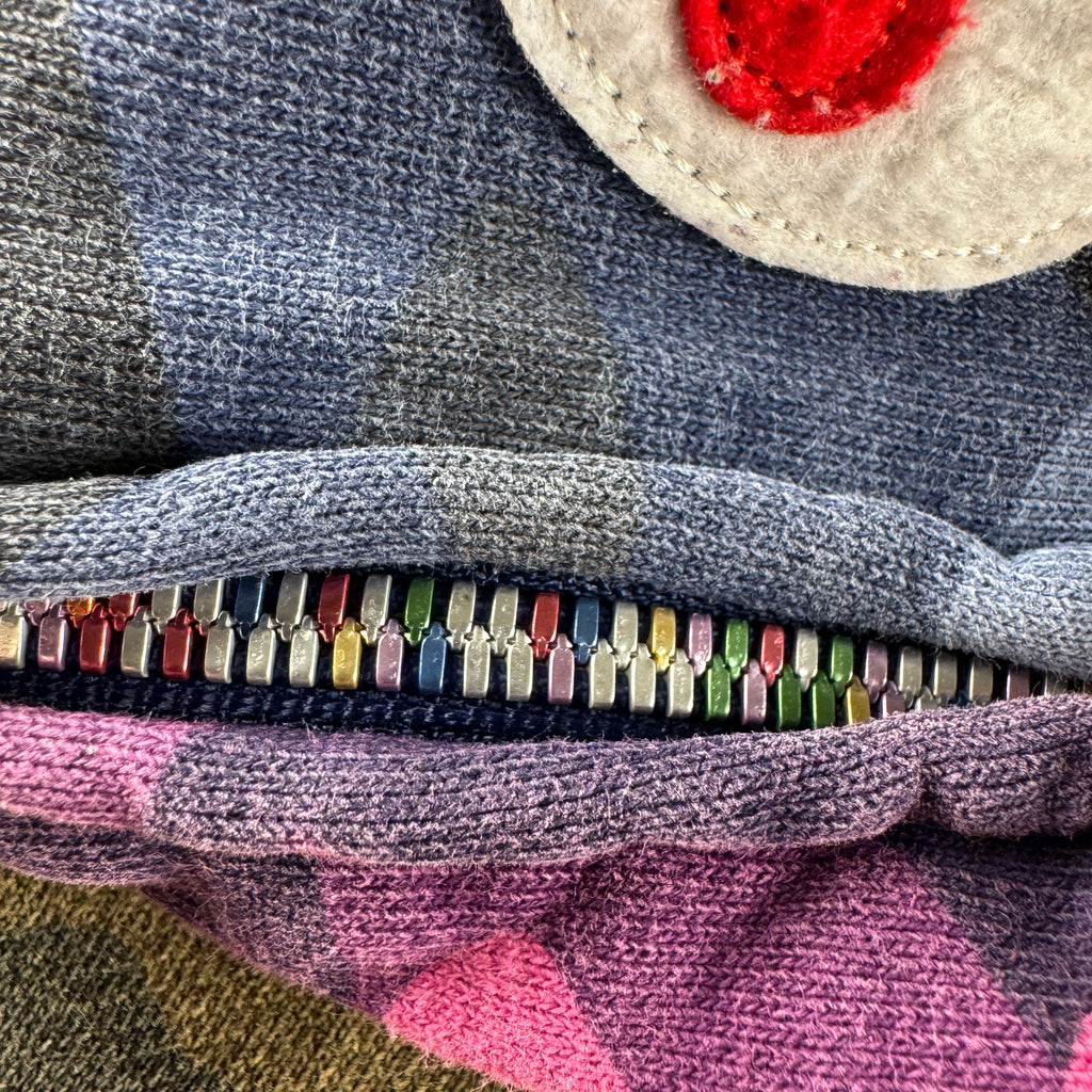 BAPE Mix Patchwork Camo Full Zip Shark Hoodie (S)