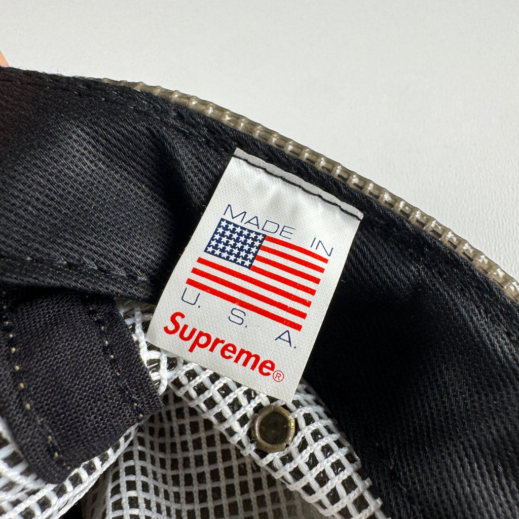 Supreme Laminated Box Weave Camp Cap (OS)