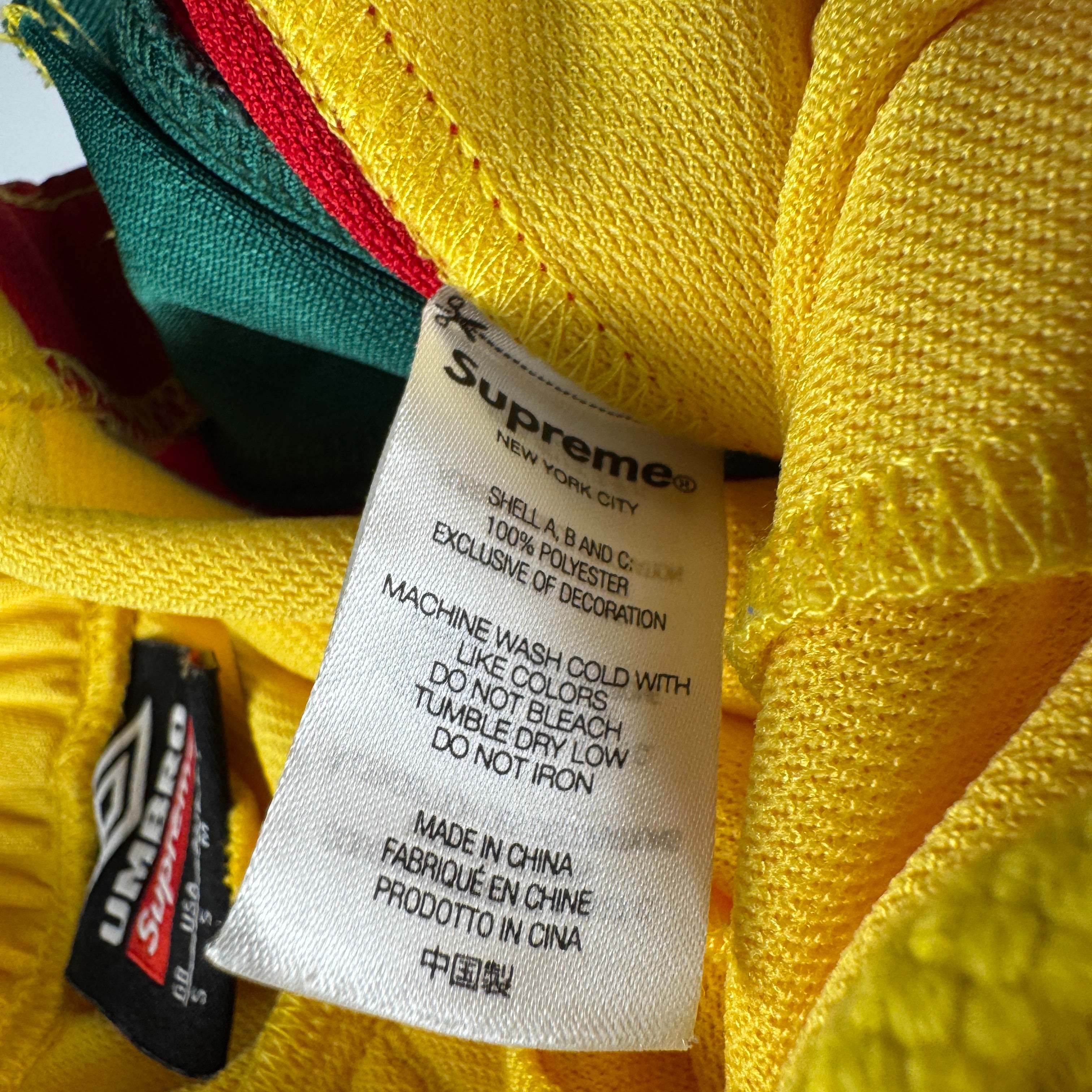 Supreme x Umbro Break Away Yellow Sweat Pants (S)