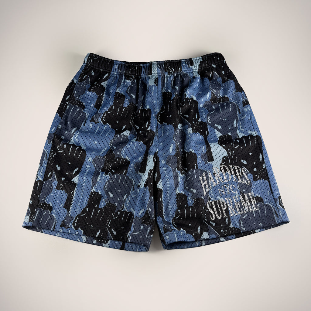 Supreme x Hardies Camo Basketball Blue Short (S)
