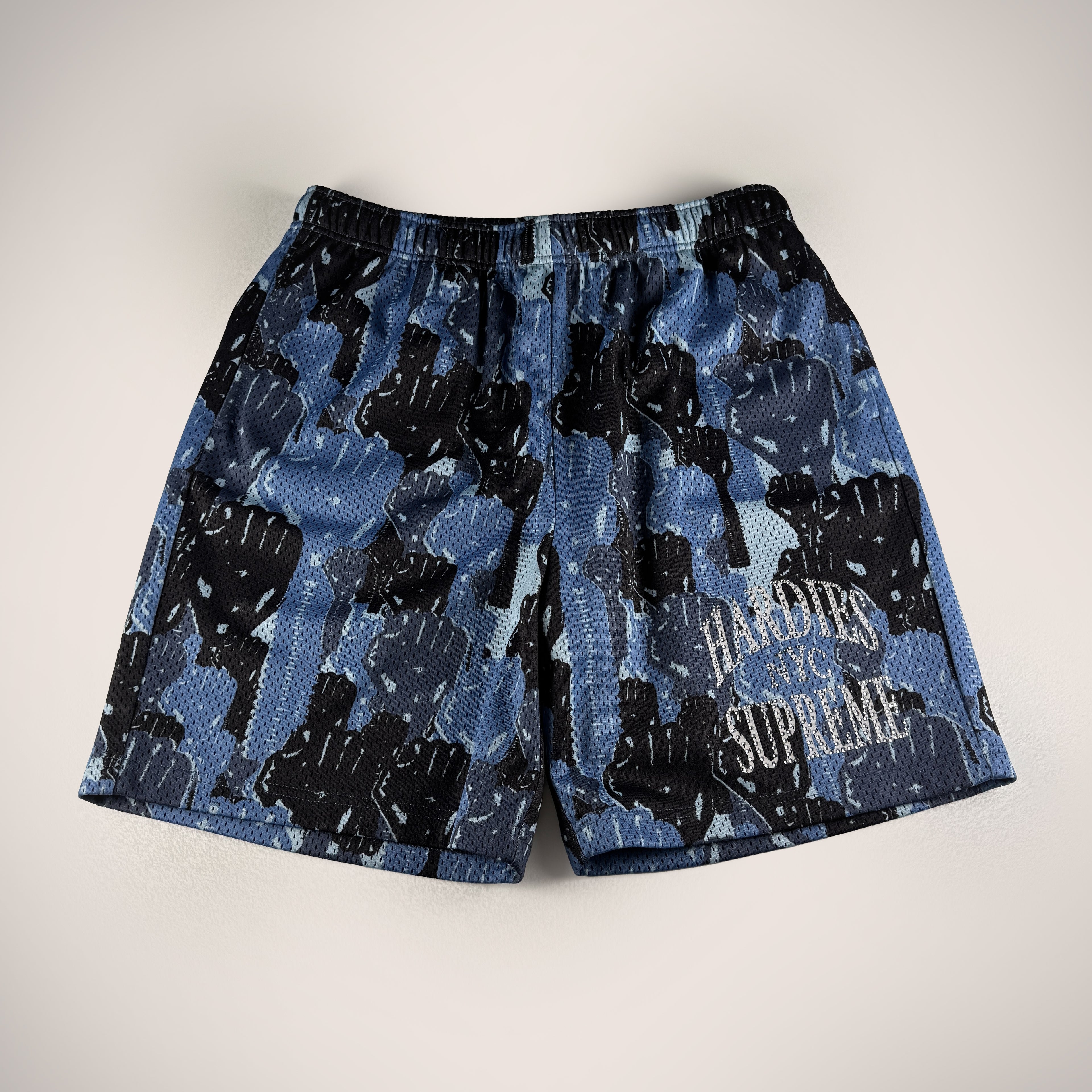 Supreme x Hardies Camo Basketball Blue Short (S)