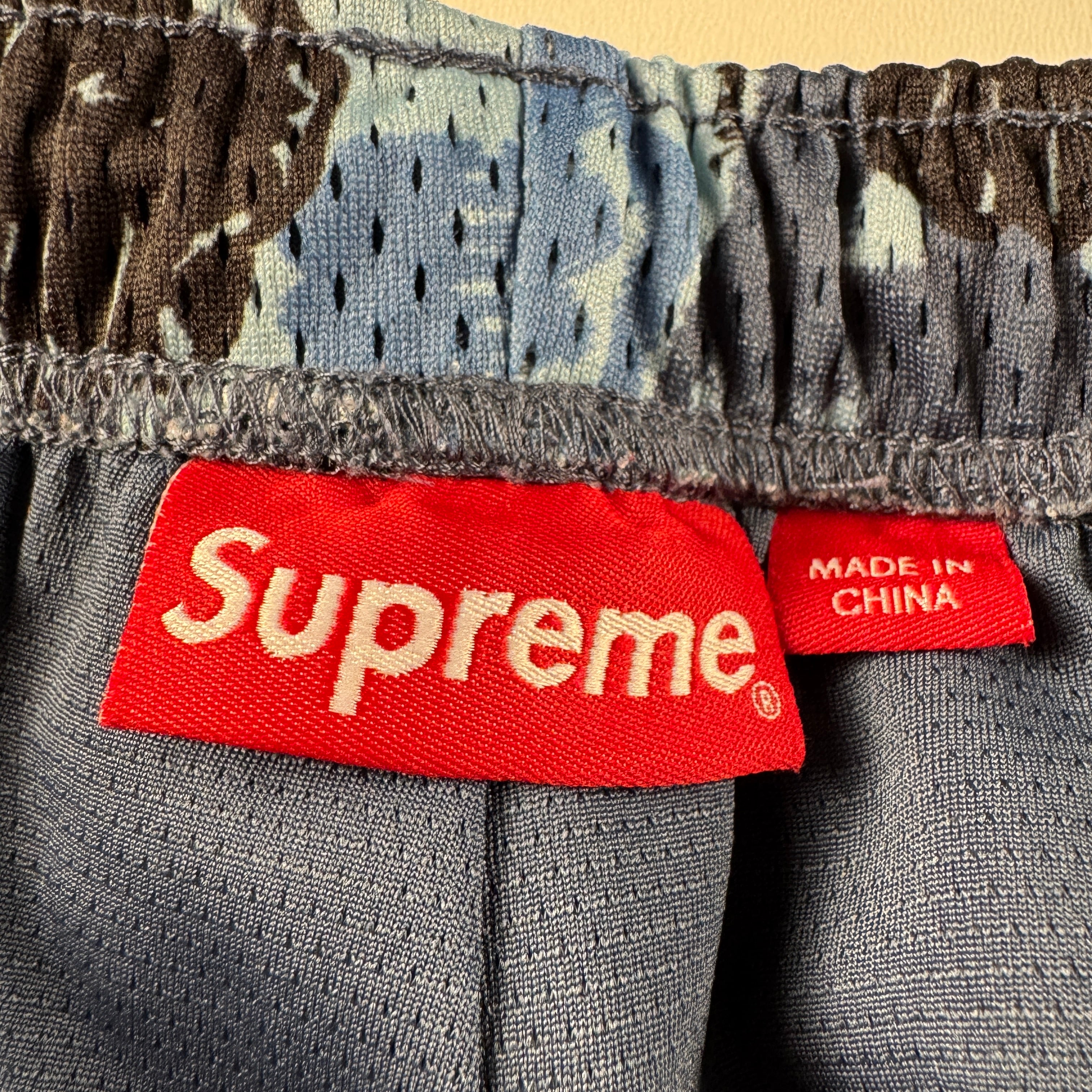 Supreme x Hardies Camo Basketball Blue Short (S)