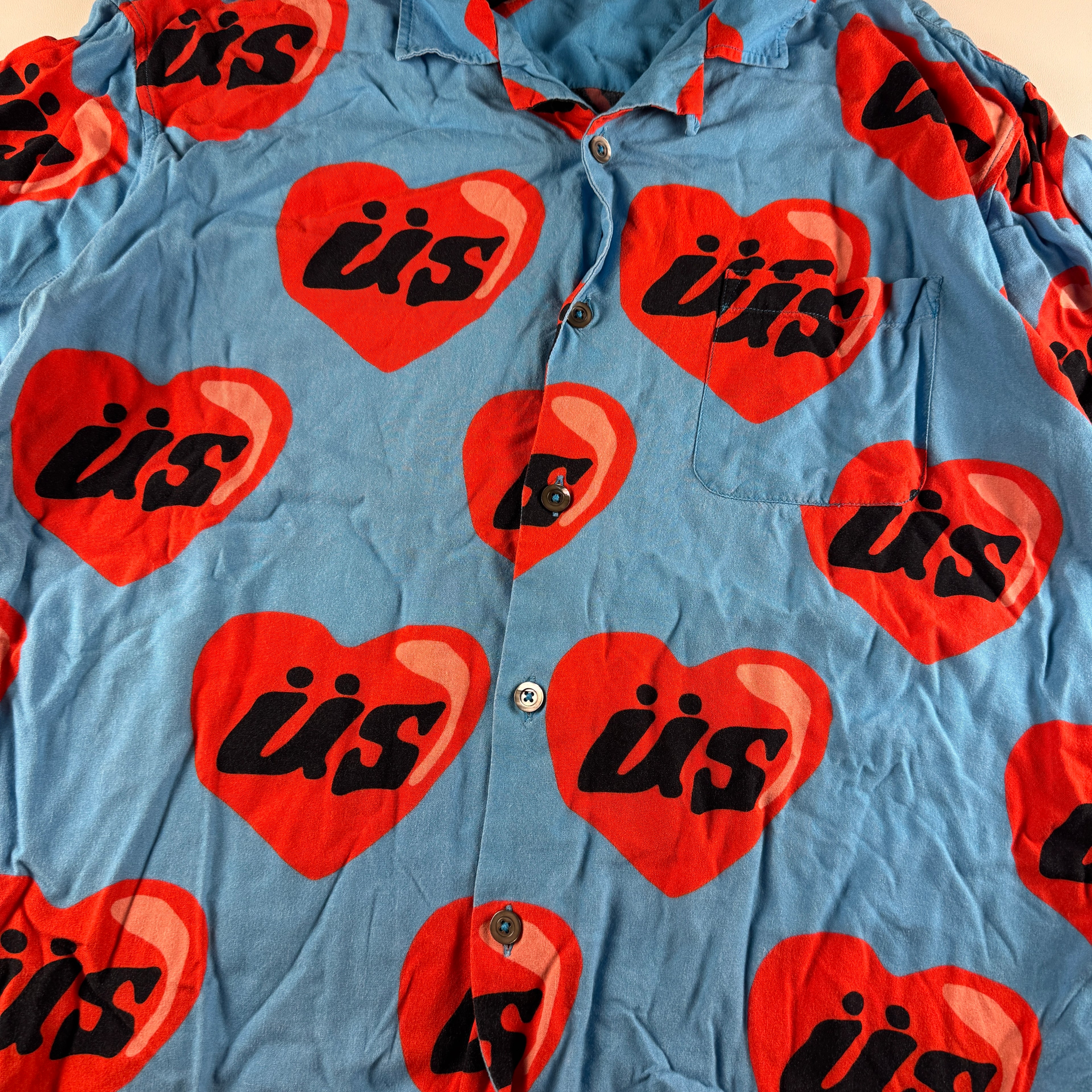 Stussy x CPFM Heart Blue S/S Shirt (S)