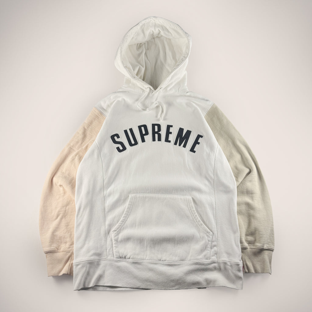 Supreme Color Blocked Arc Logo Hoodie (L)