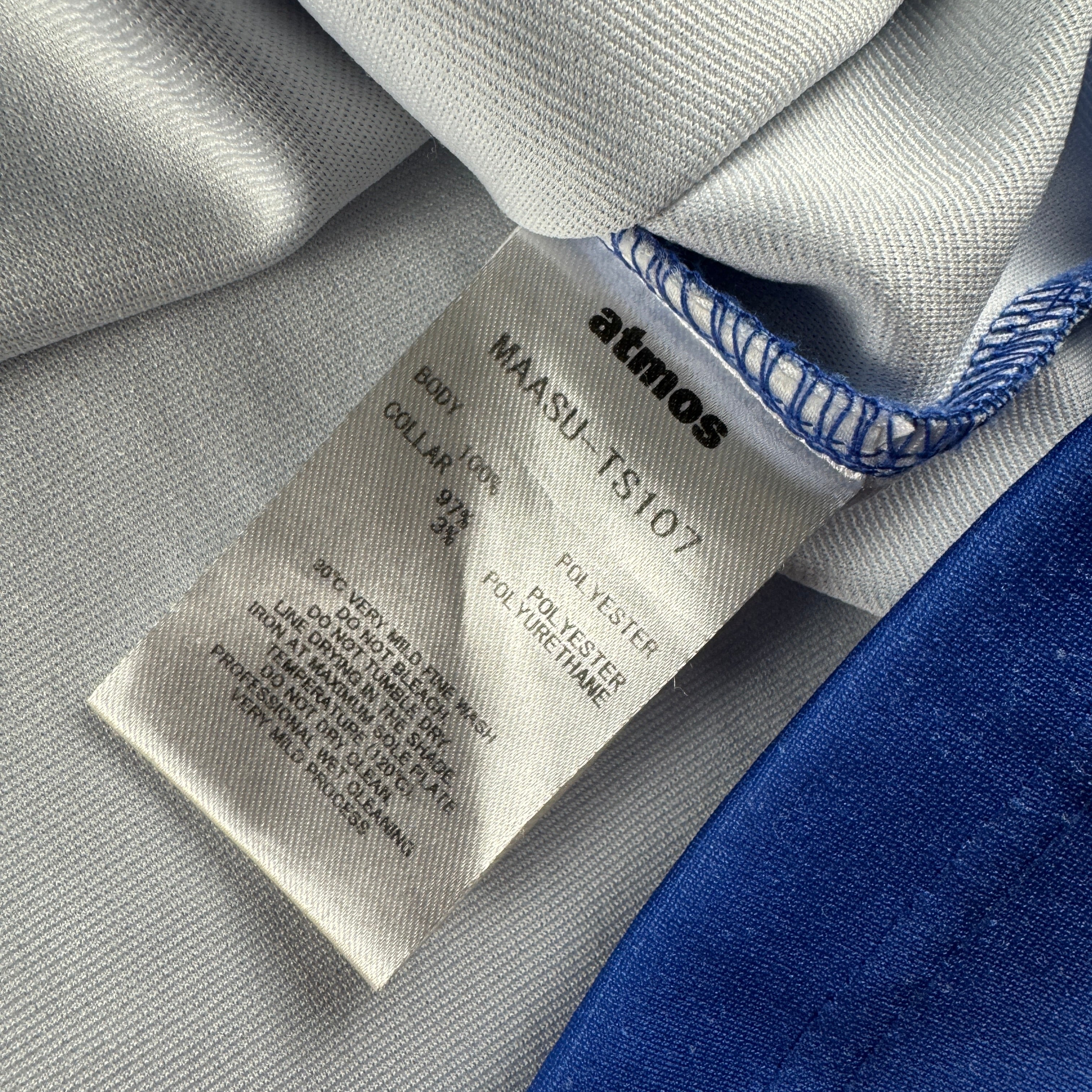 Atmos Blue and White Soccer Jersey (M)