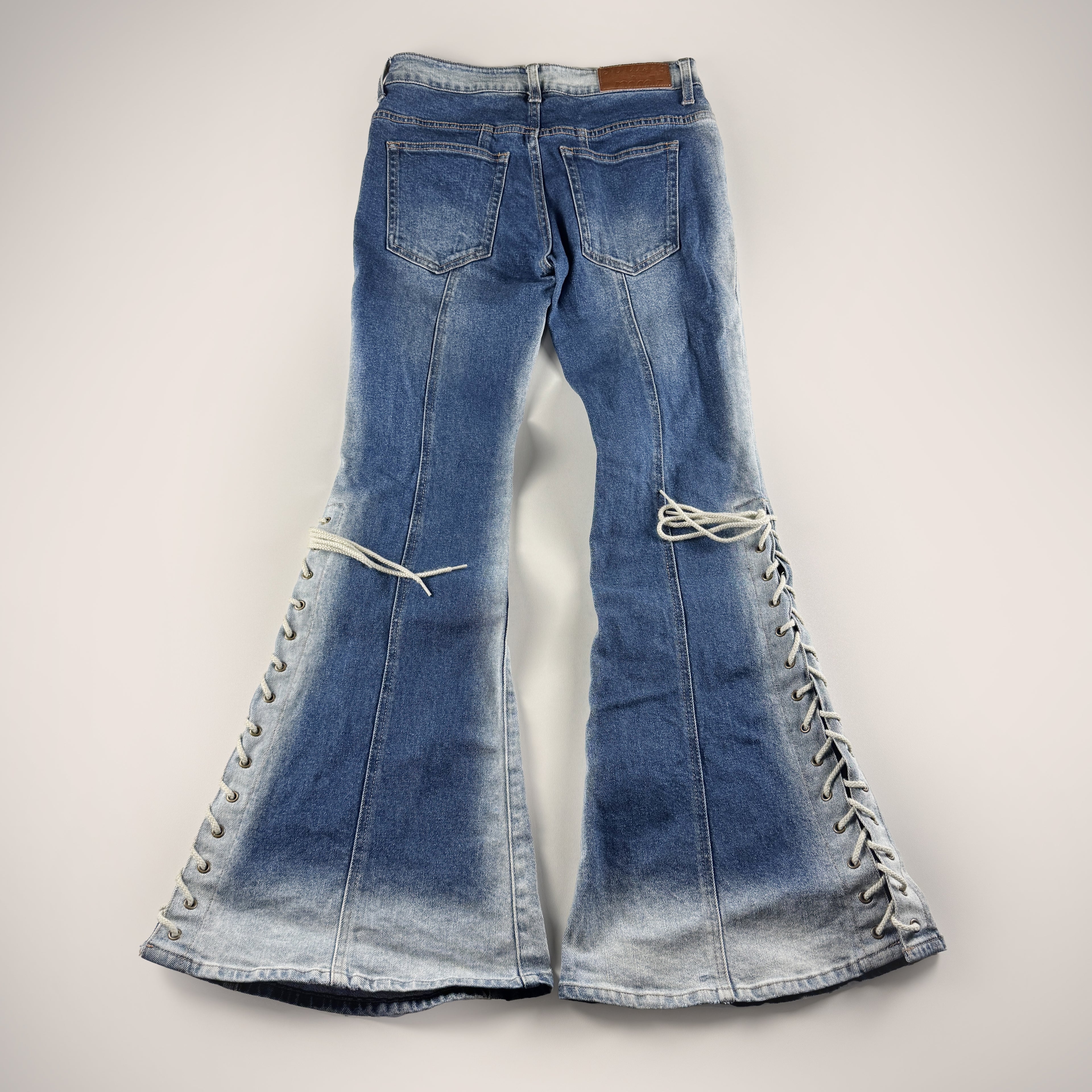 Atmos Pink Lace Flared Blue Pants (S)