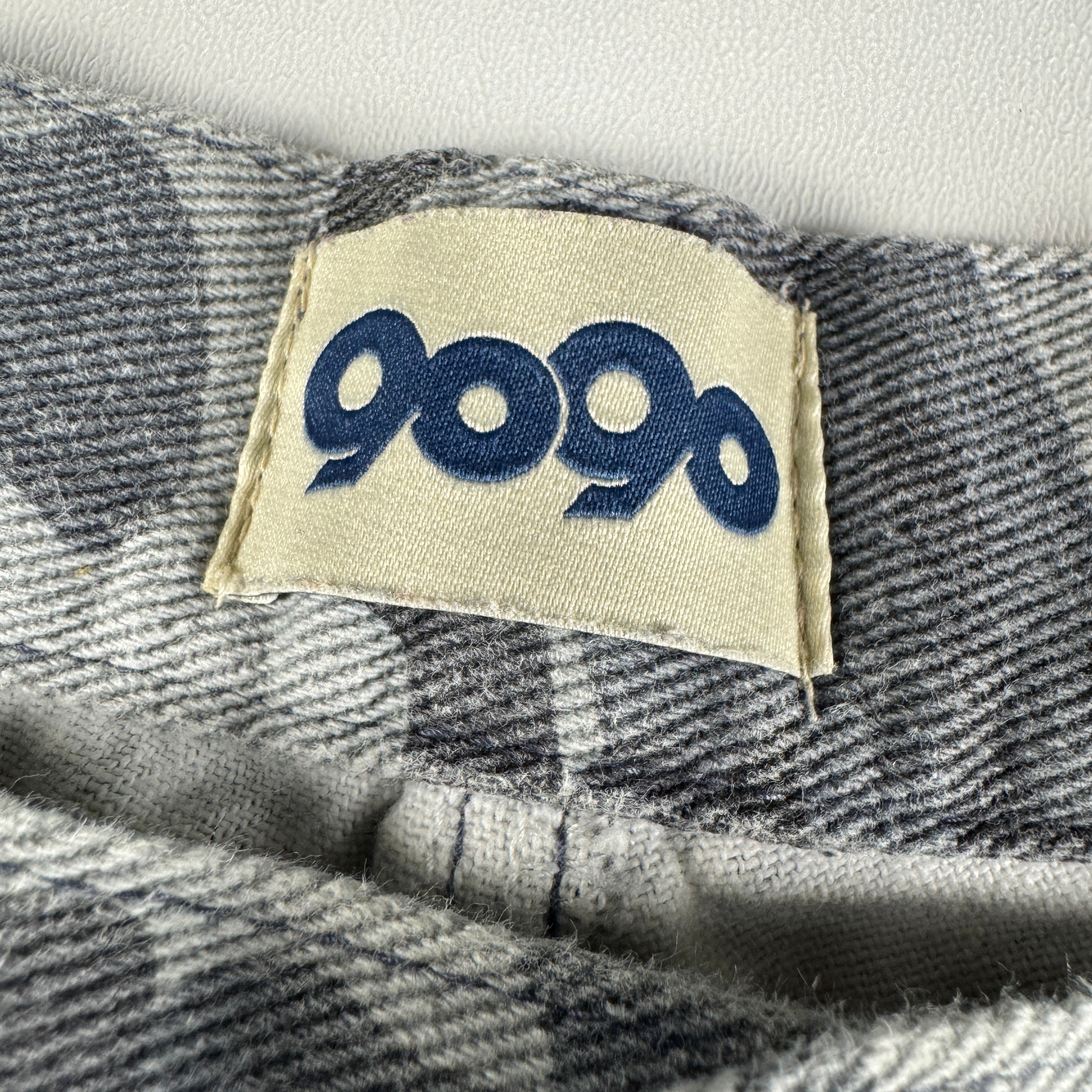 9090 Camo Double Knee Blue Baggy Short (L)