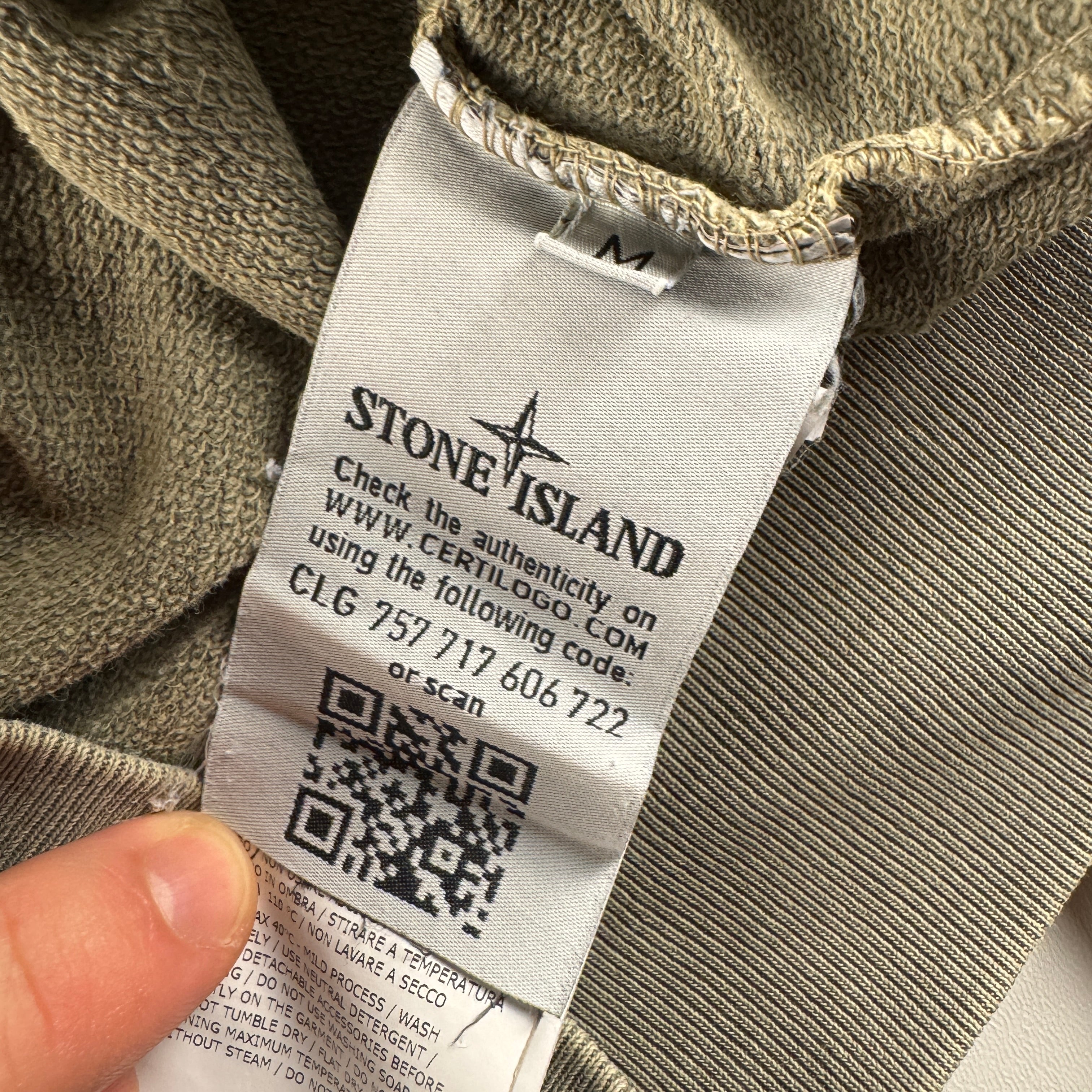 Stone Island Green Hoodie (M)