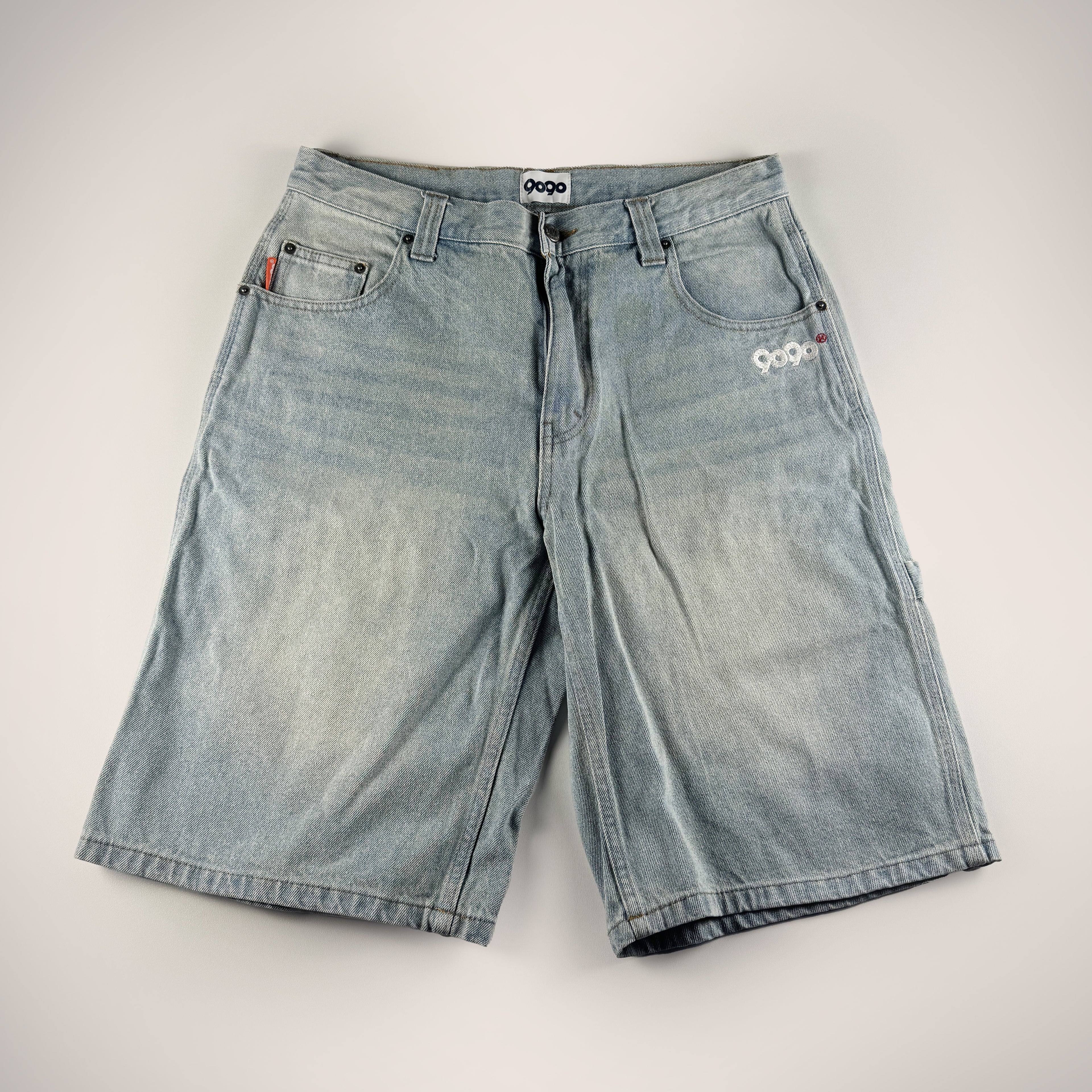 9090 King Logo Baggy Blue Short (L)