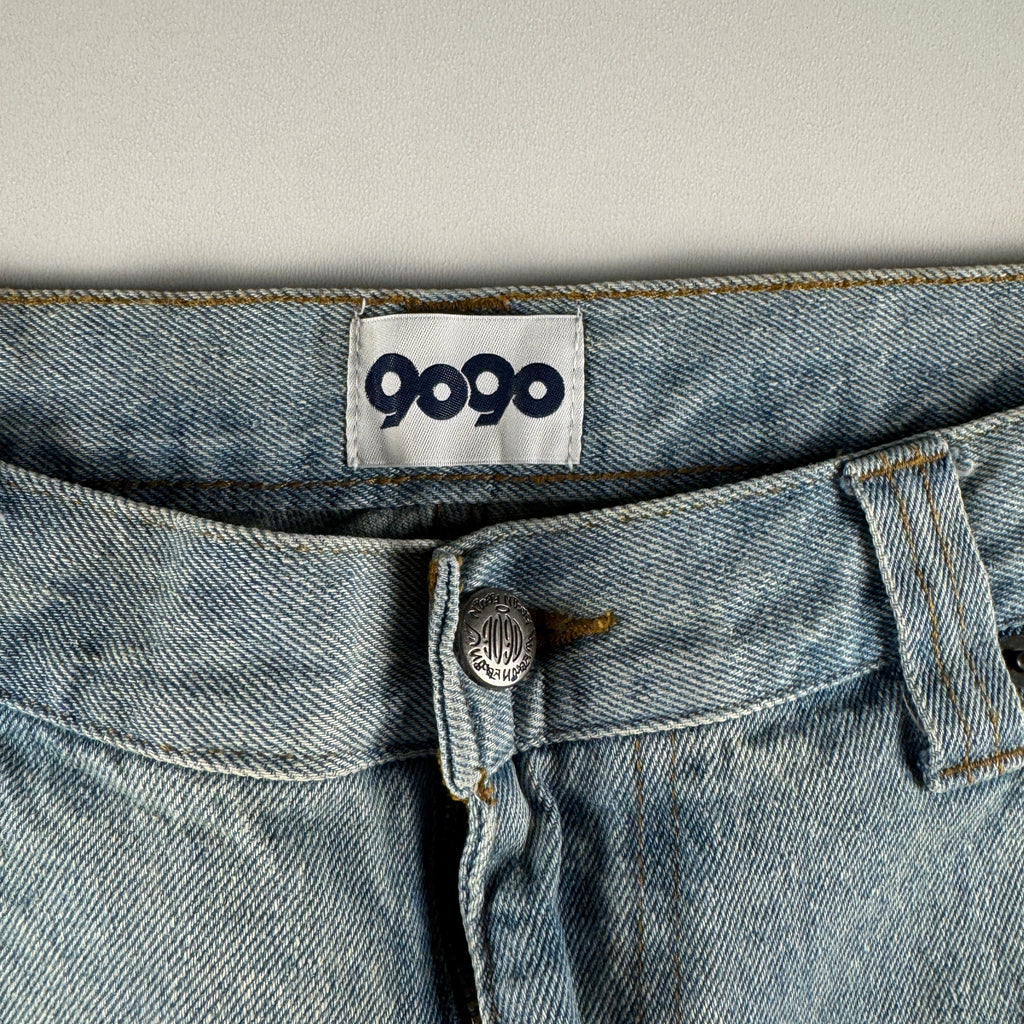 9090 King Logo Baggy Blue Short (L)