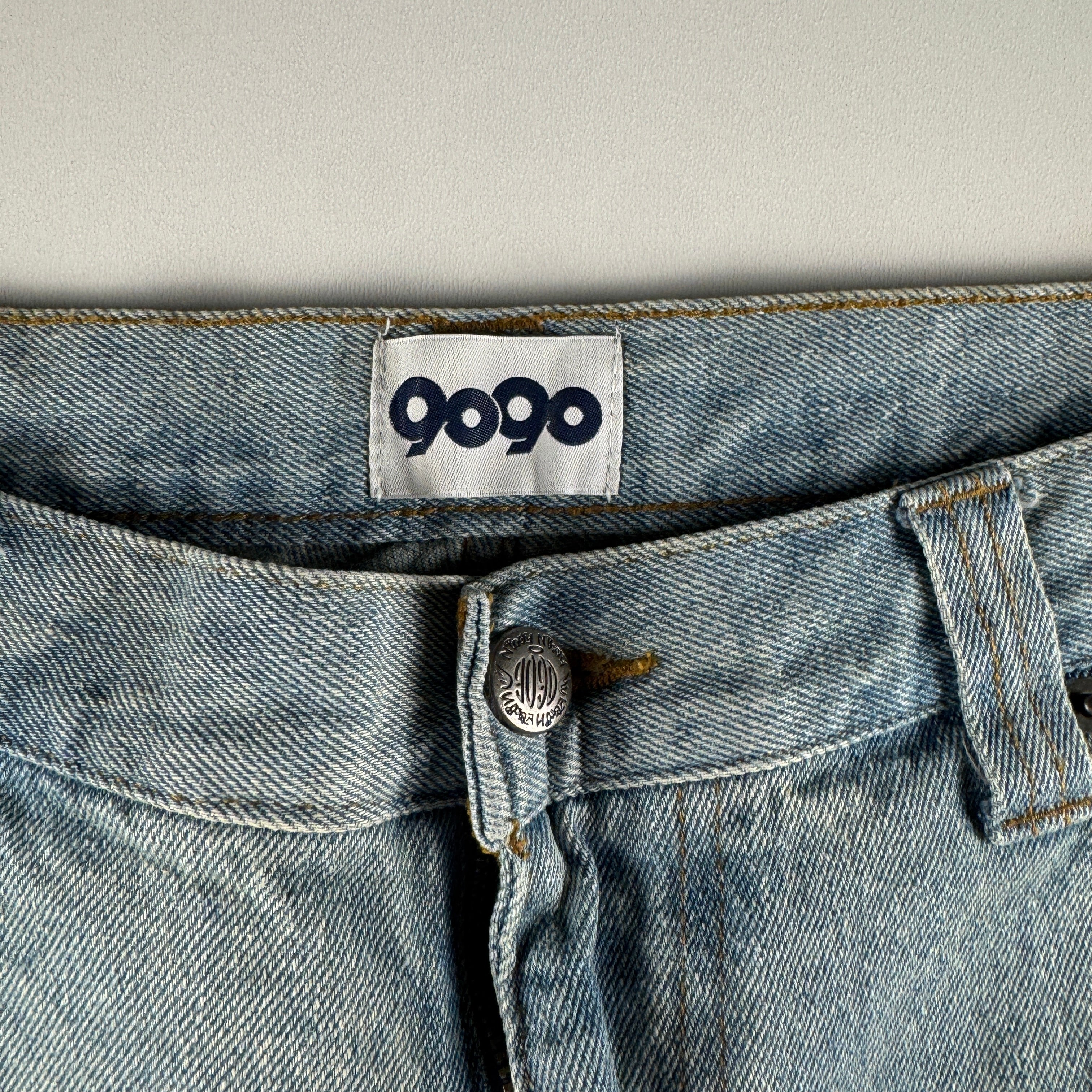 9090 King Logo Baggy Blue Short (L)