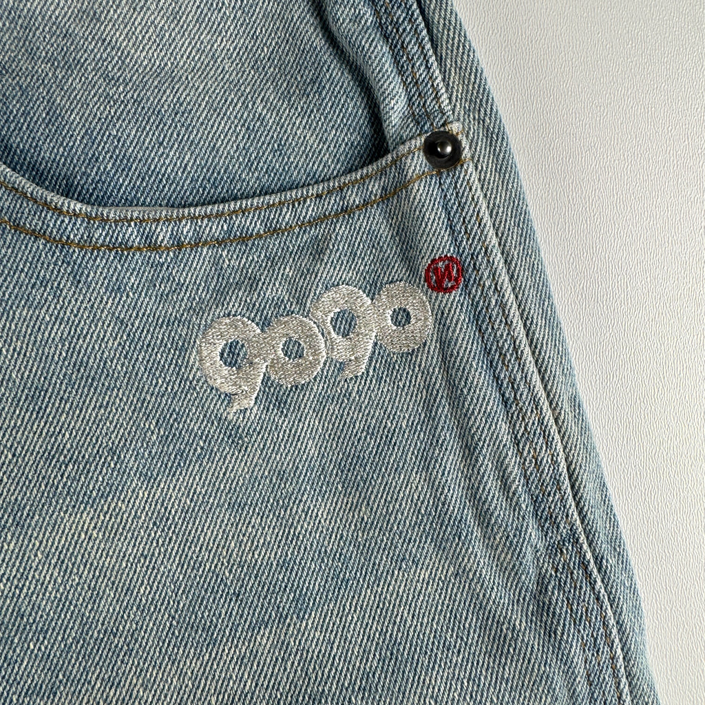 9090 King Logo Baggy Blue Short (L)