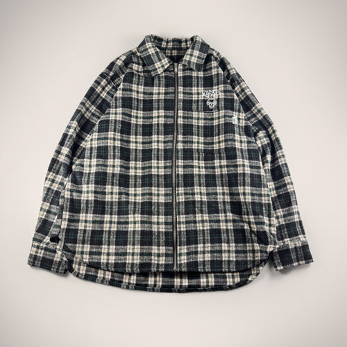 Younger Song Ombre Plaid Long Sleeve Shirt (M)