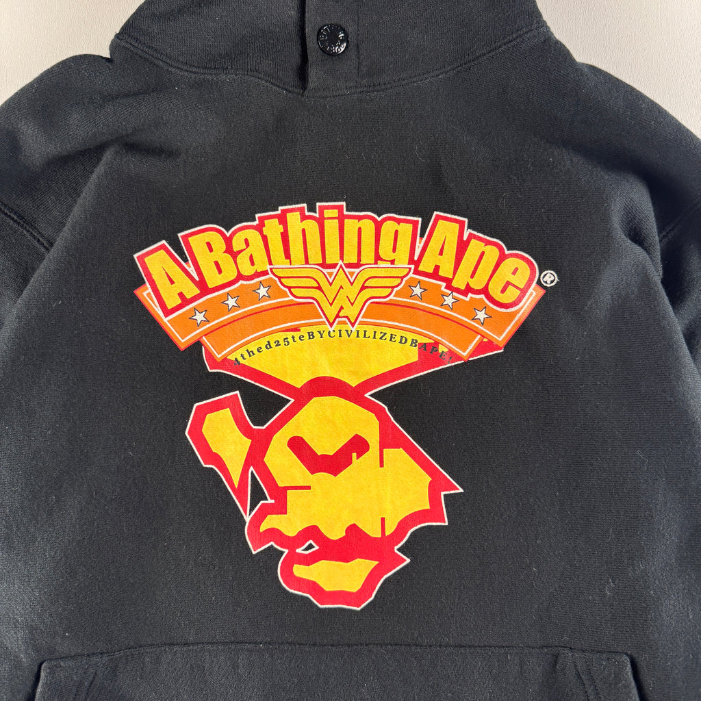 BAPE Mad Face Vintage Black Hoodie (XS)