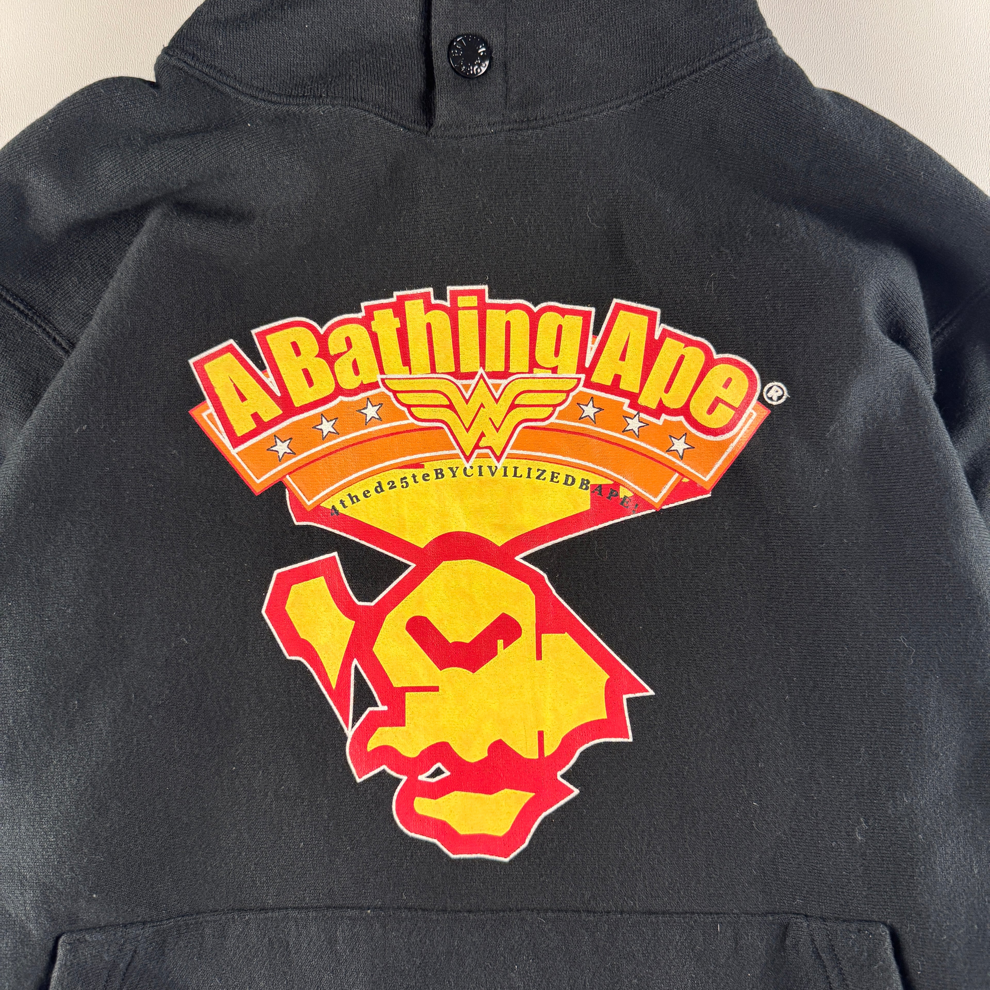 BAPE Mad Face Vintage Black Hoodie (XS)