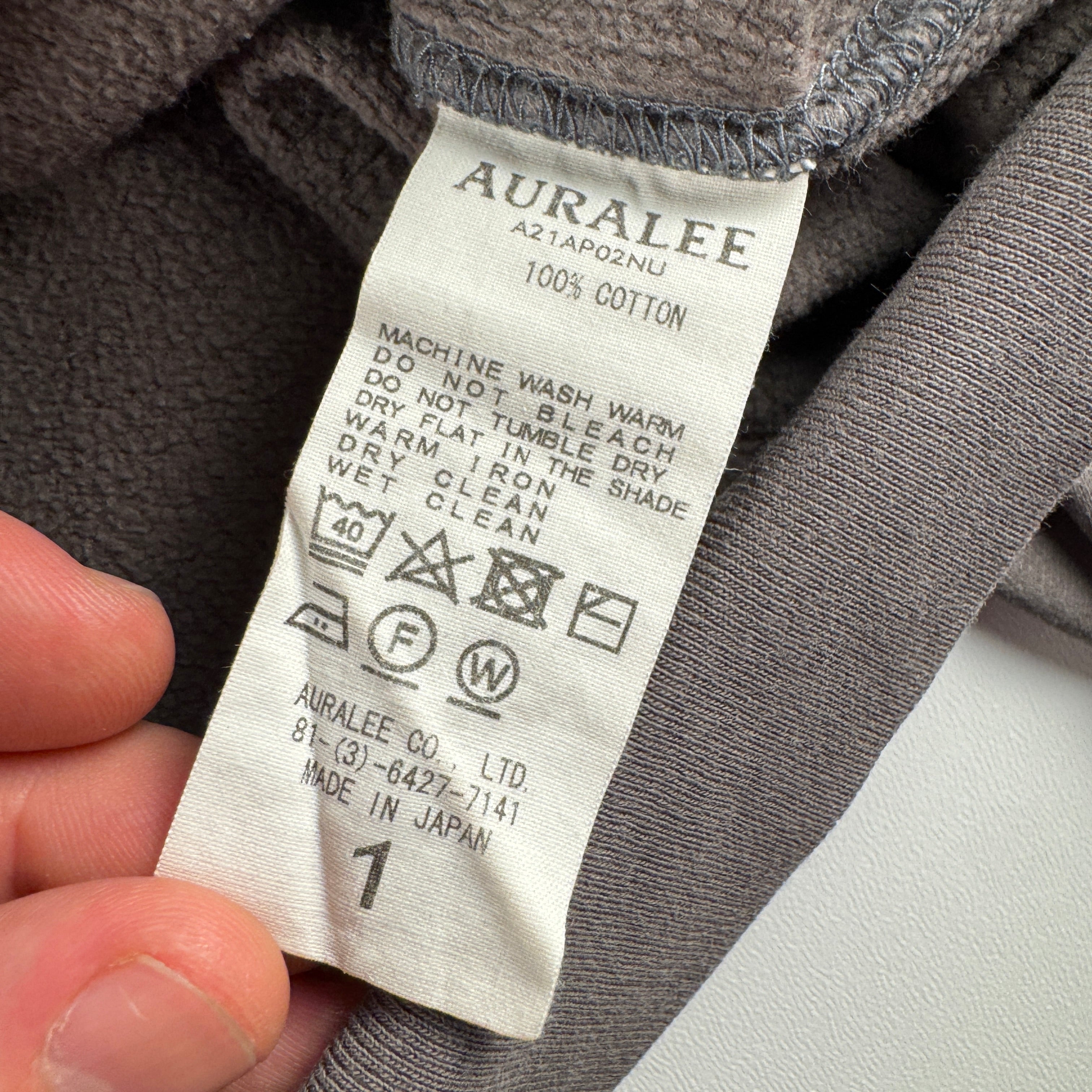 Auralee Grey Baggy Sweater (1)