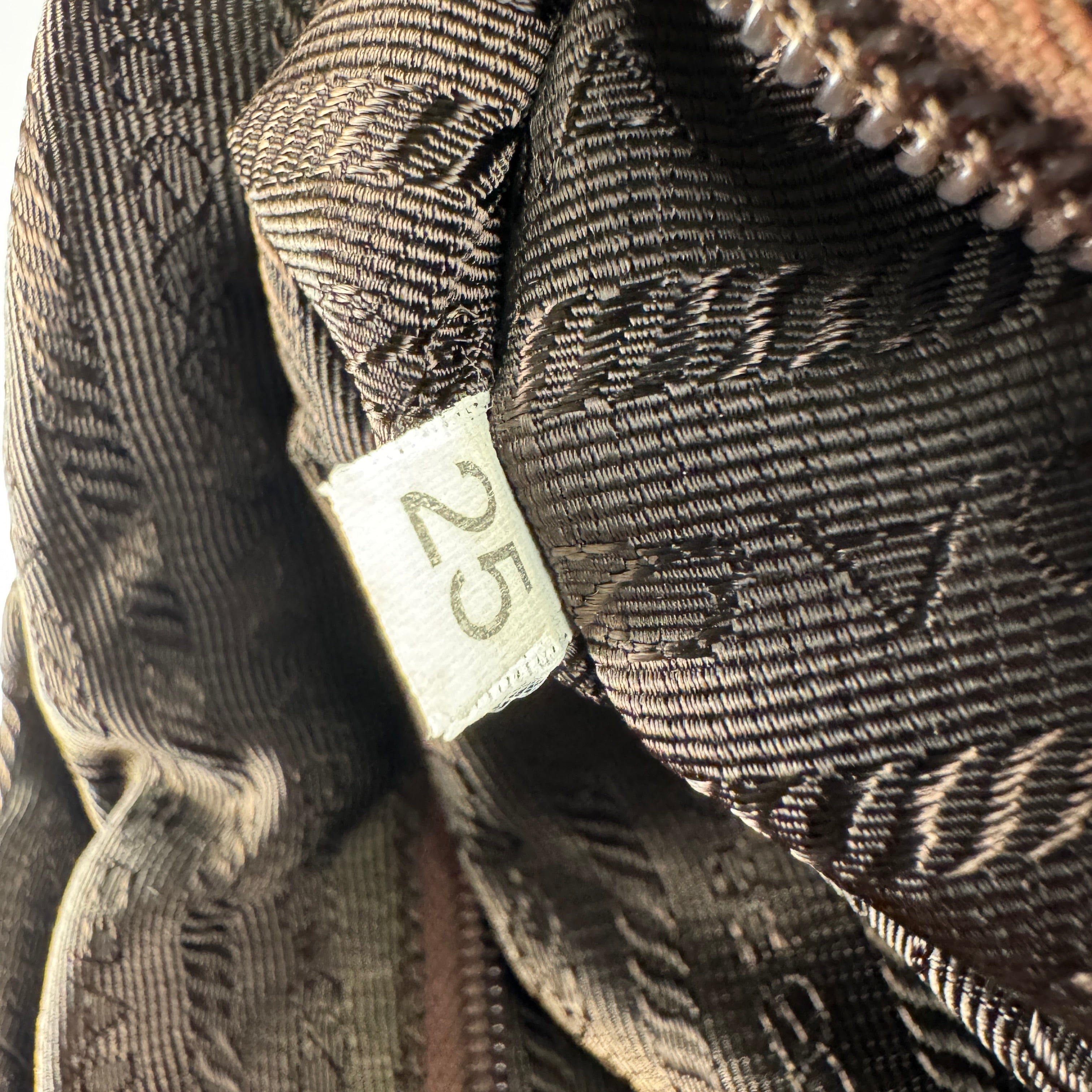 Prada Khaki Nylon Triangle Logo Tote Bag