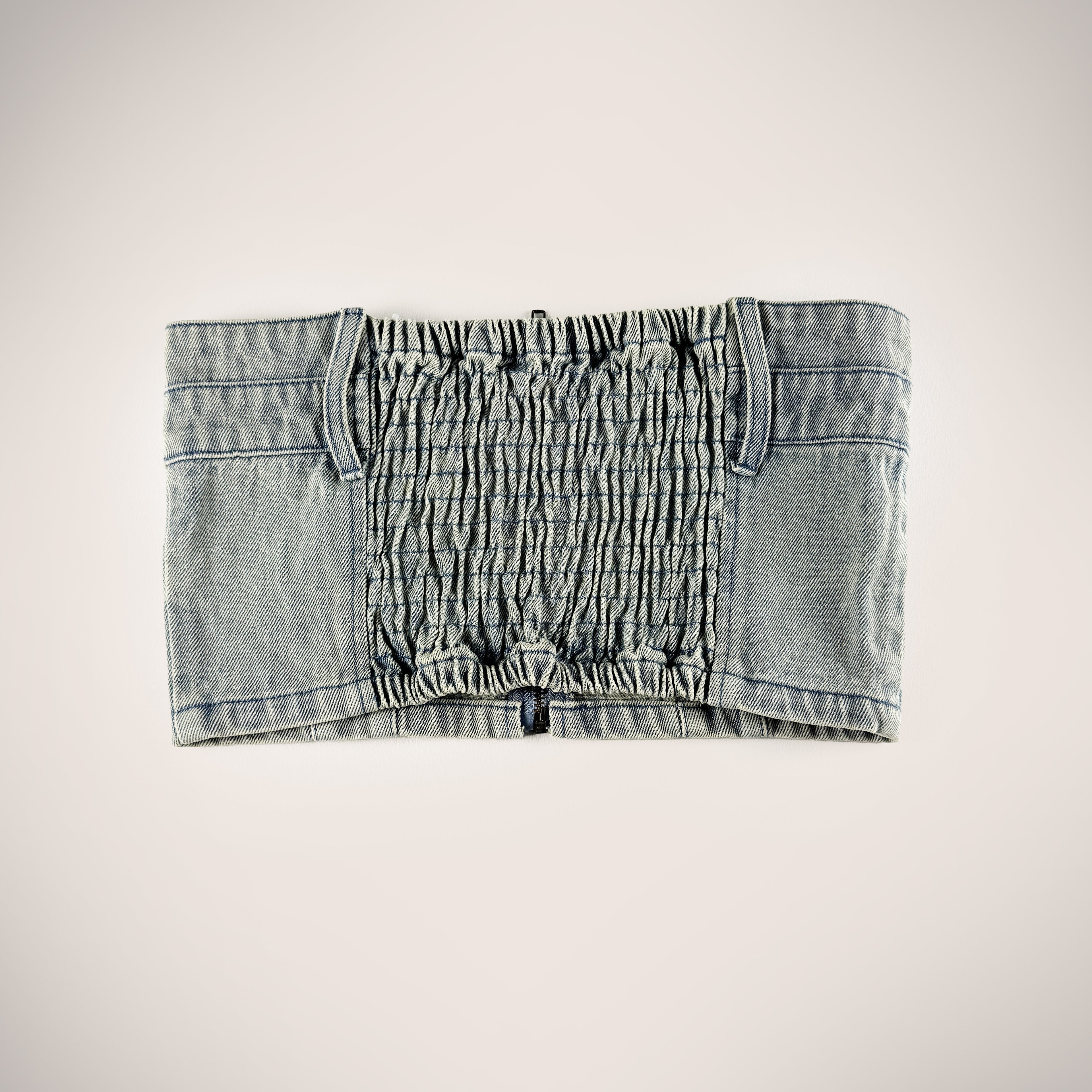 Atmos Pink Faded Denim Bustier (OS)