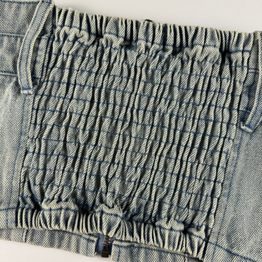 Atmos Pink Faded Denim Bustier (OS)